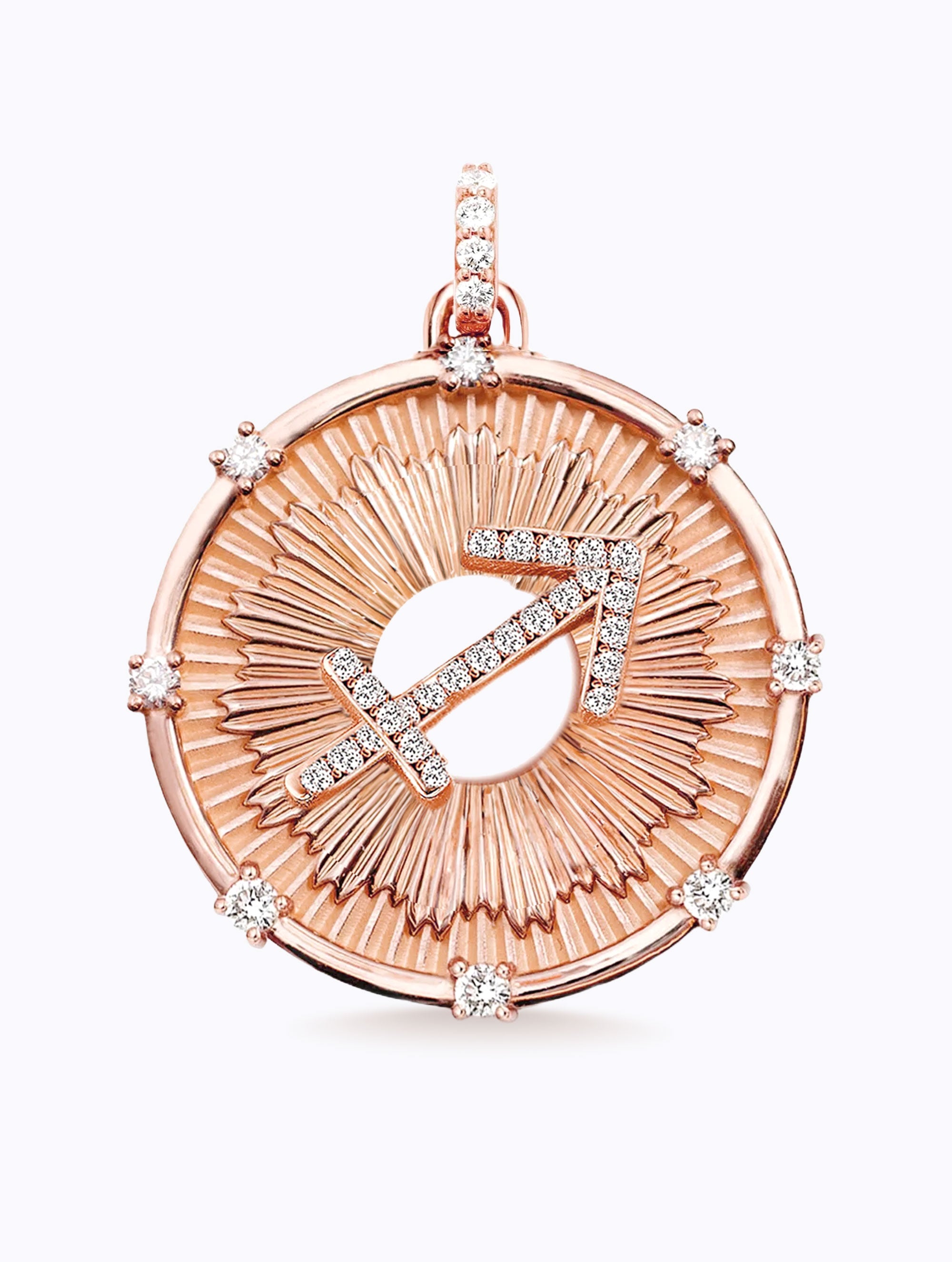 Aurora Diamond Zodiac Medallion