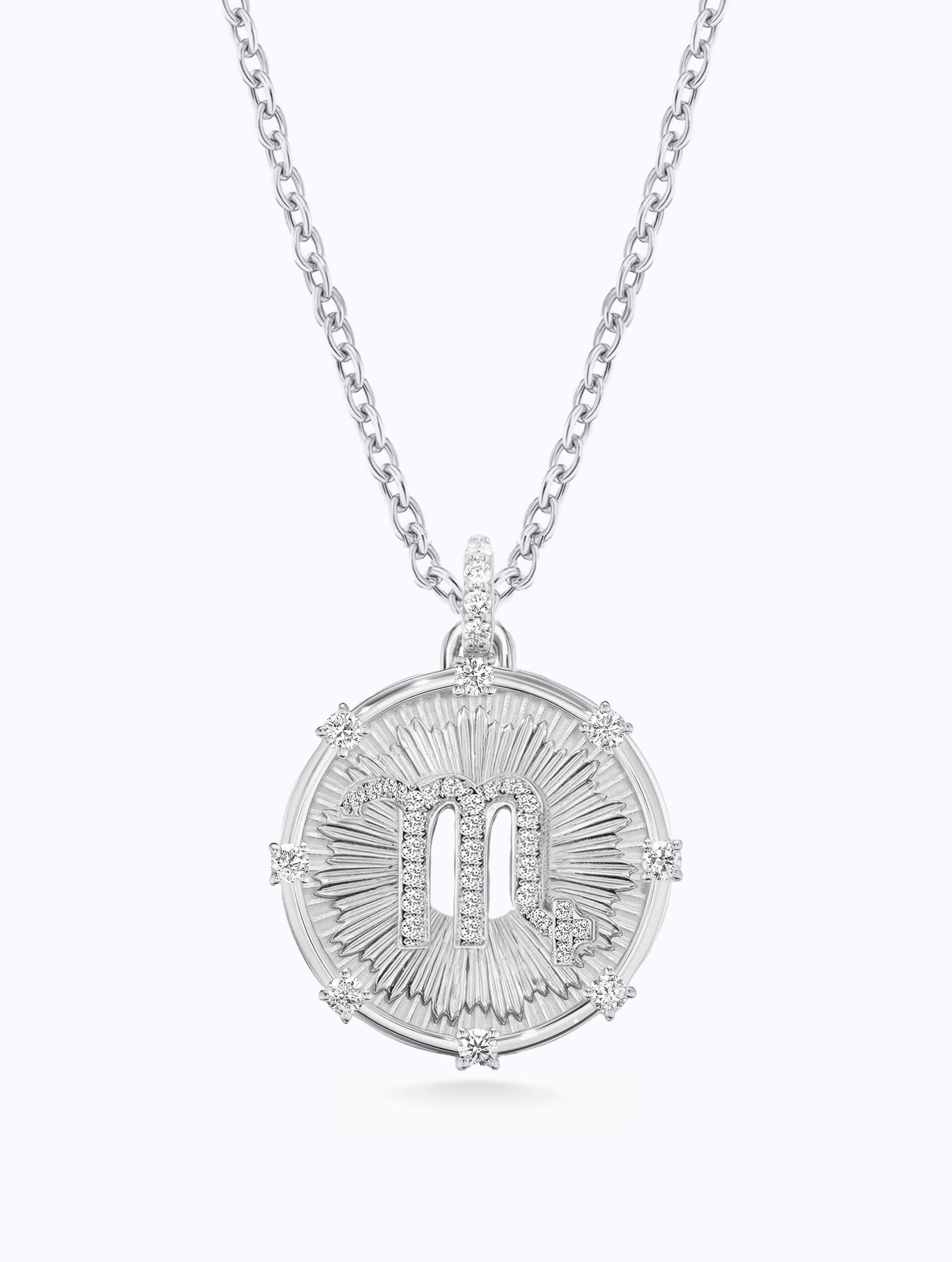 Aurora Diamond Zodiac Medallion