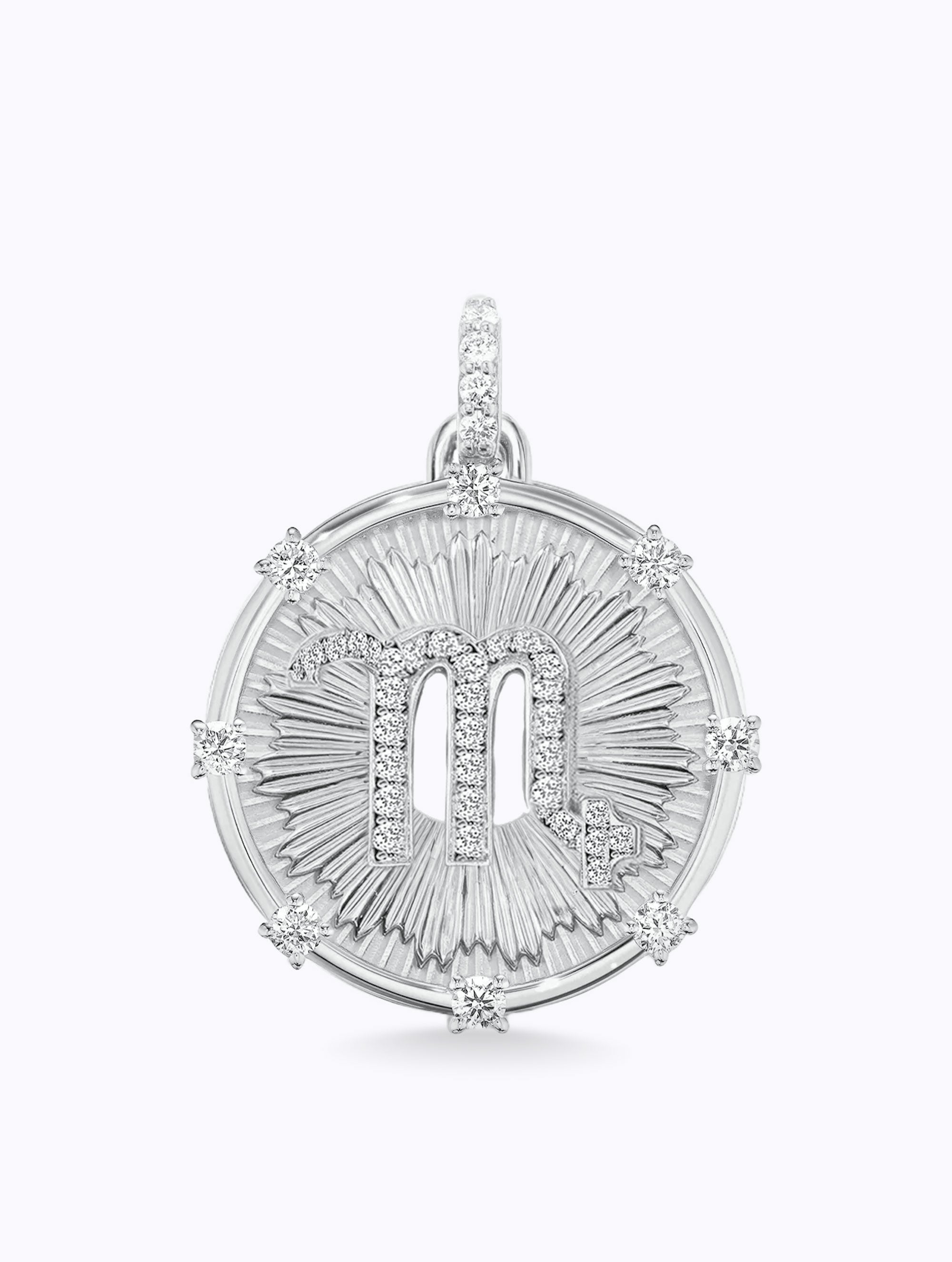 Aurora Diamond Zodiac Medallion