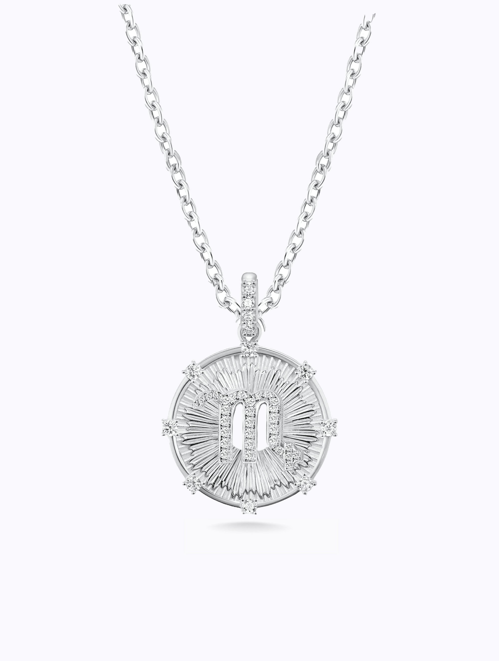 Aurora Diamond Zodiac Medallion