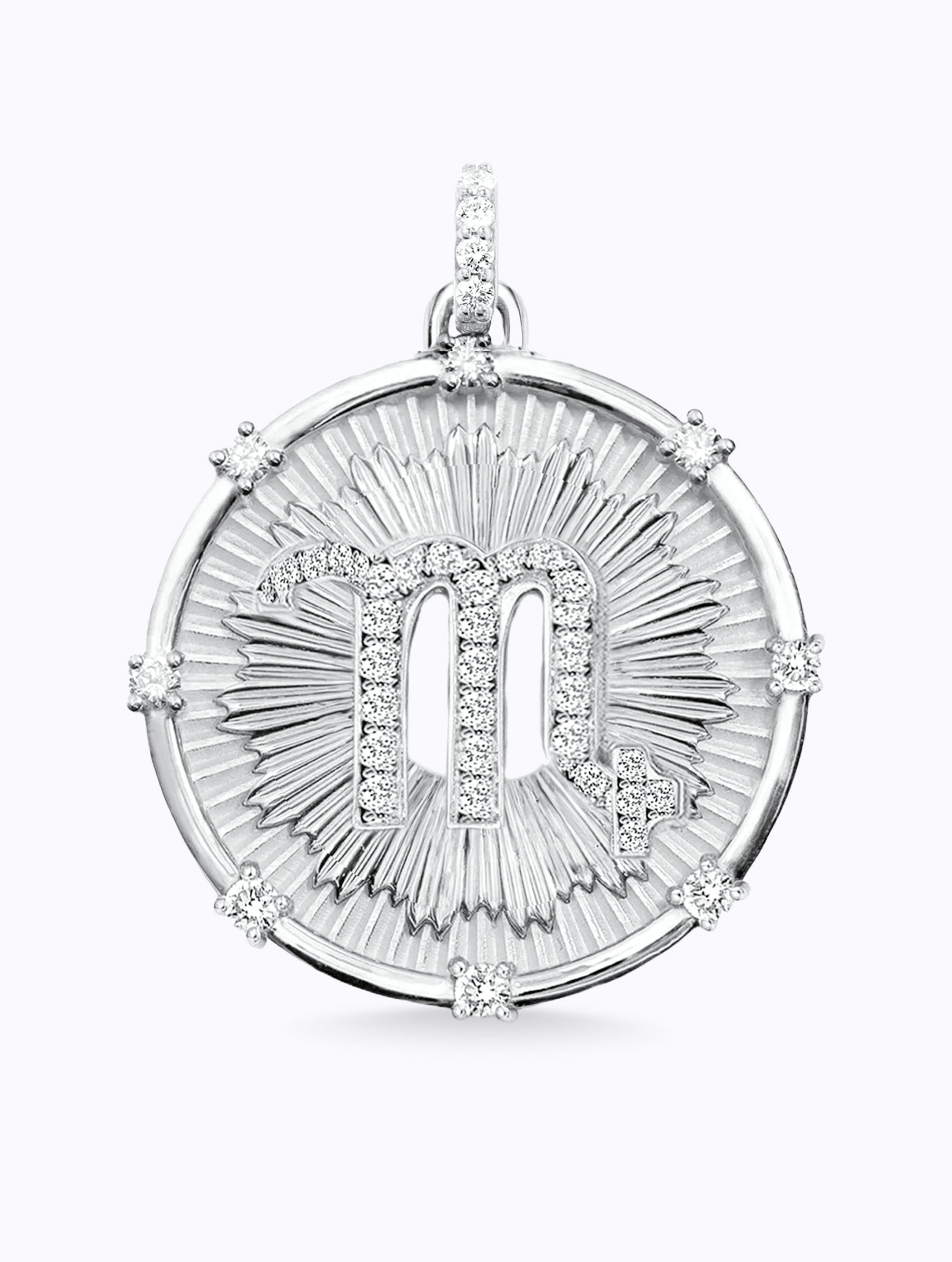 Aurora Diamond Zodiac Medallion
