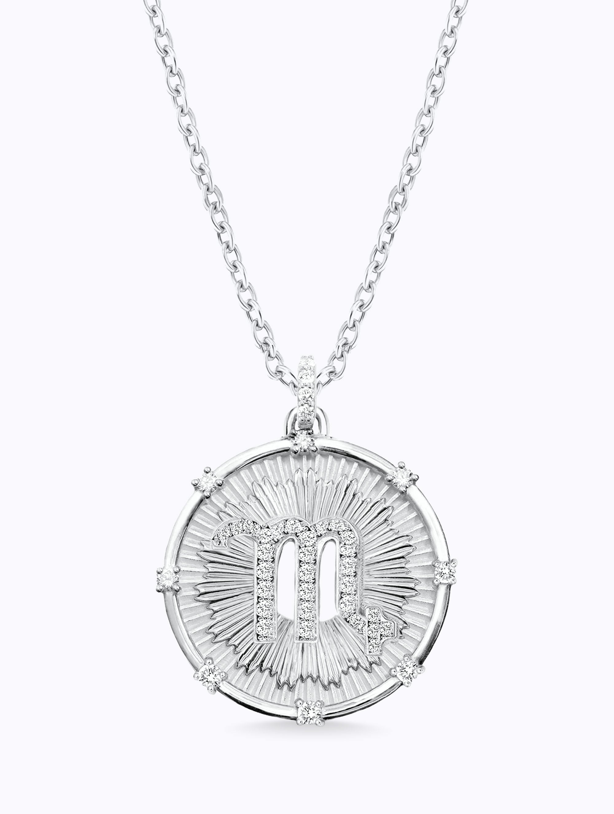Aurora Diamond Zodiac Medallion