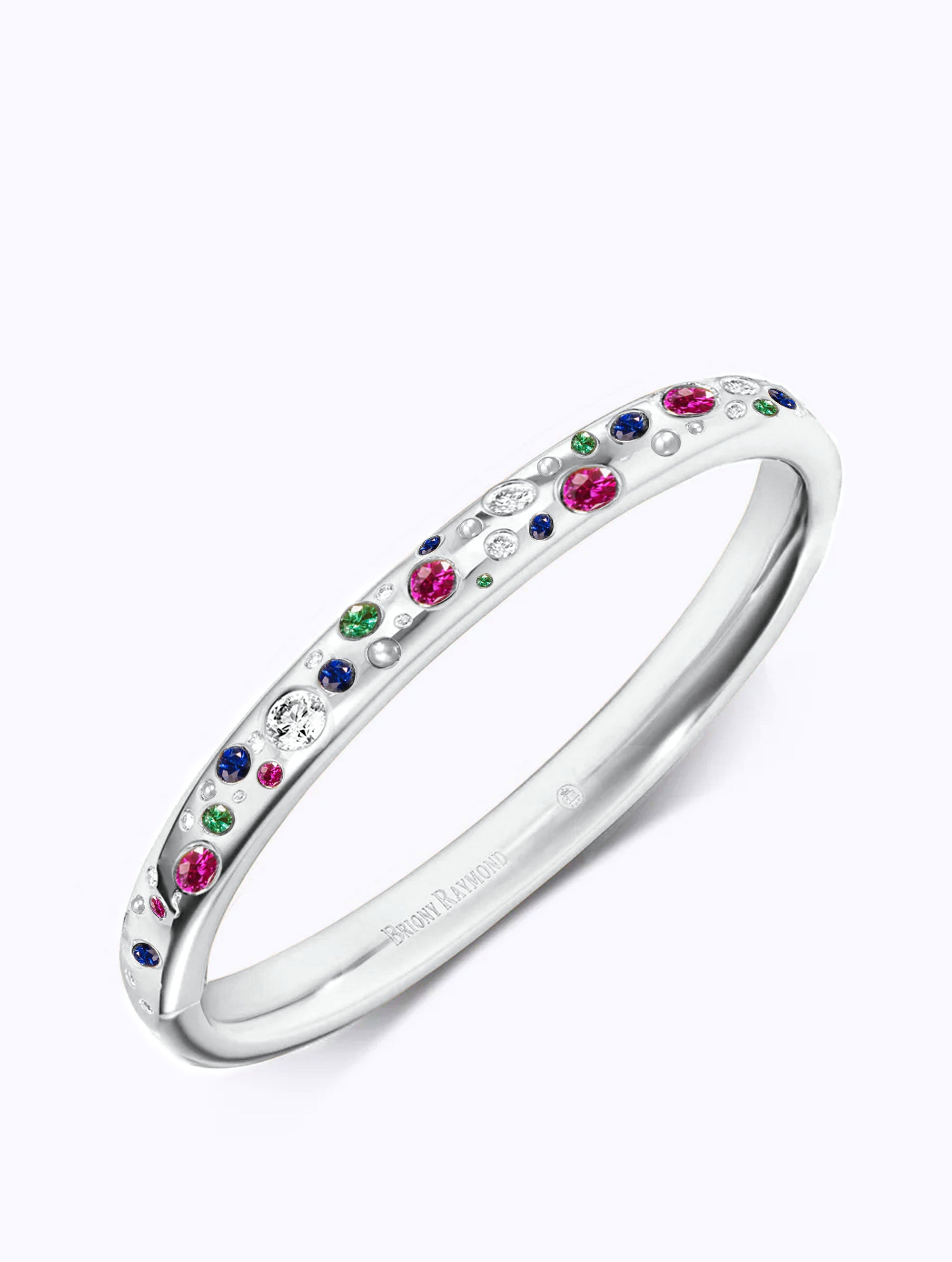 SLOAN GEMSTONE SCATTER DIAMOND BANGLE