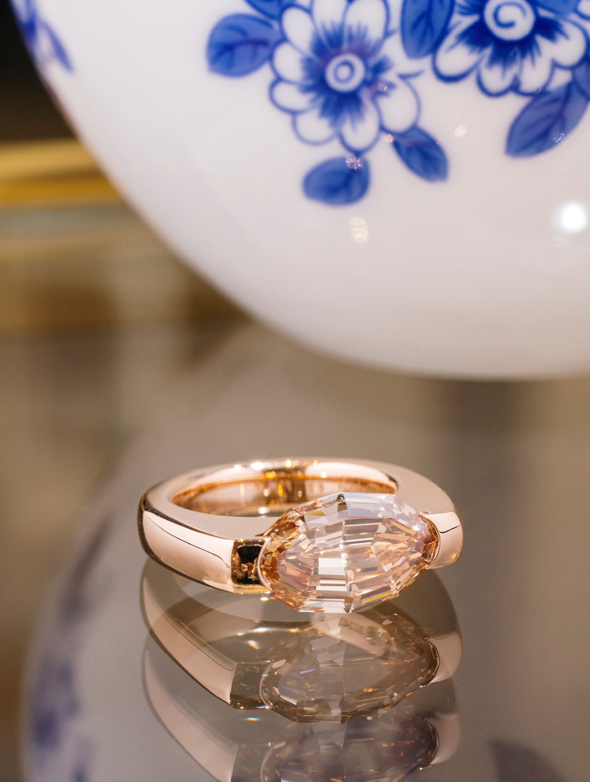Sloan Suspended Diamond Ring