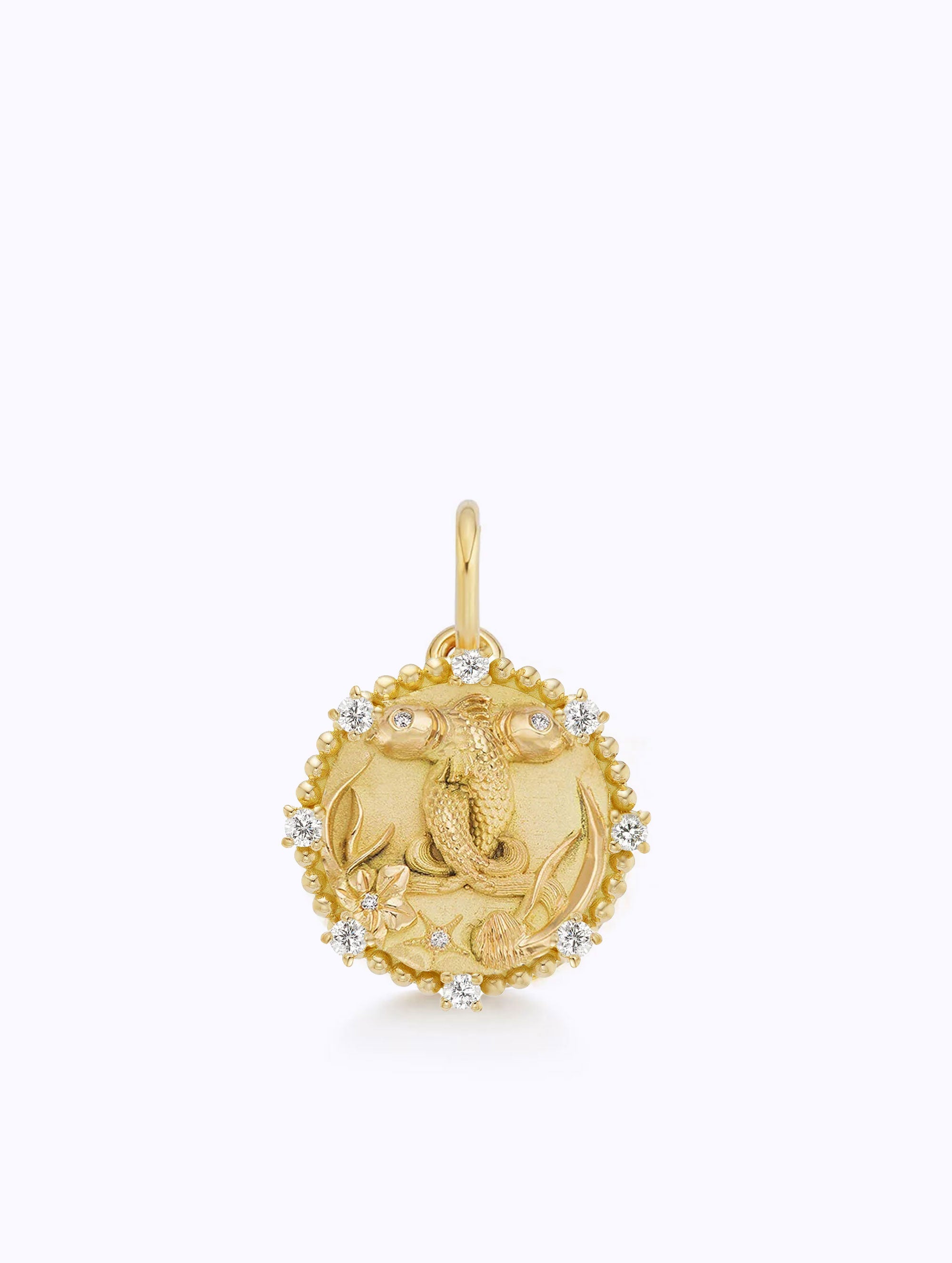 8 DIAMOND ZODIAC MEDALLION