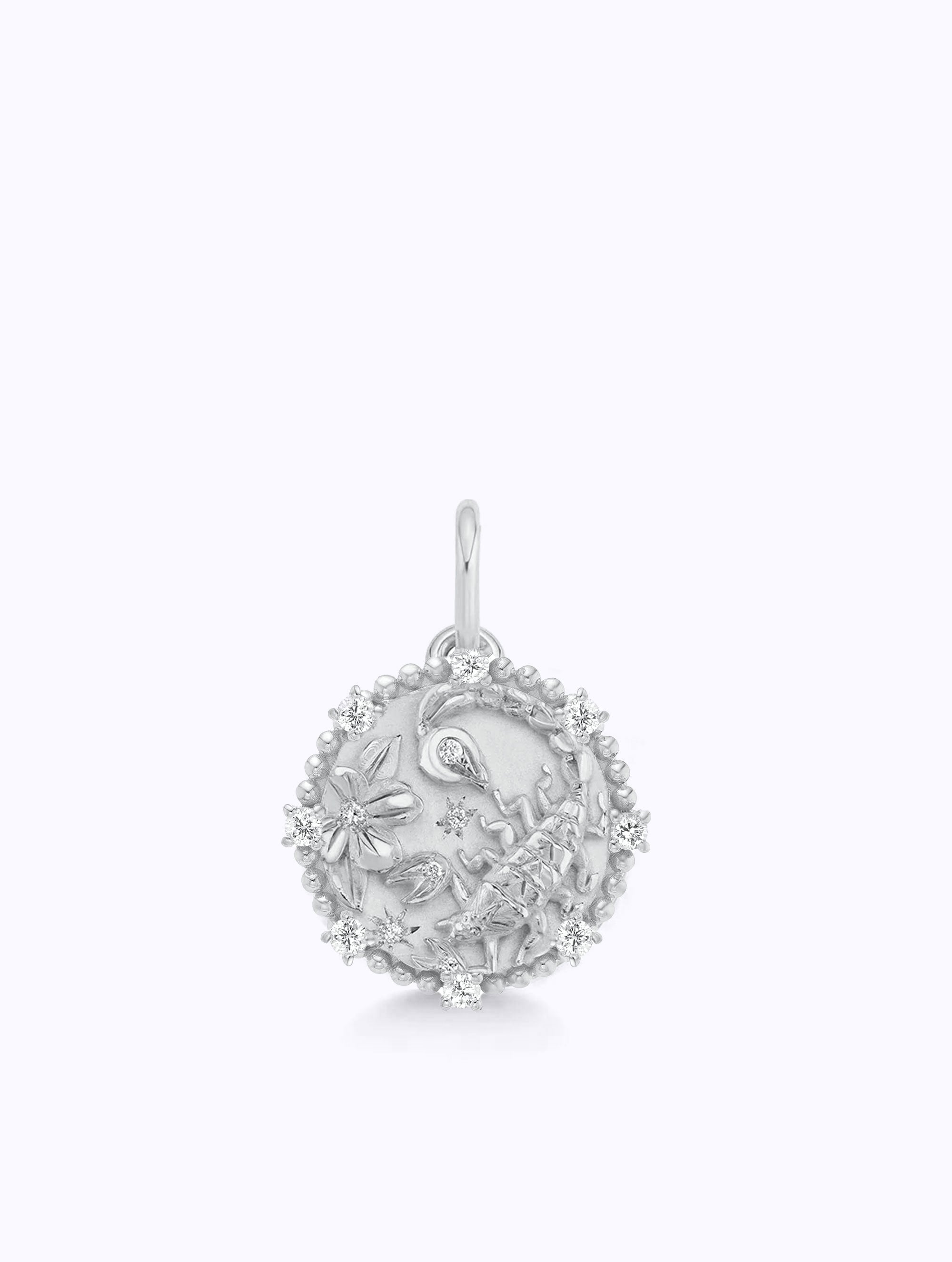 8 DIAMOND ZODIAC MEDALLION