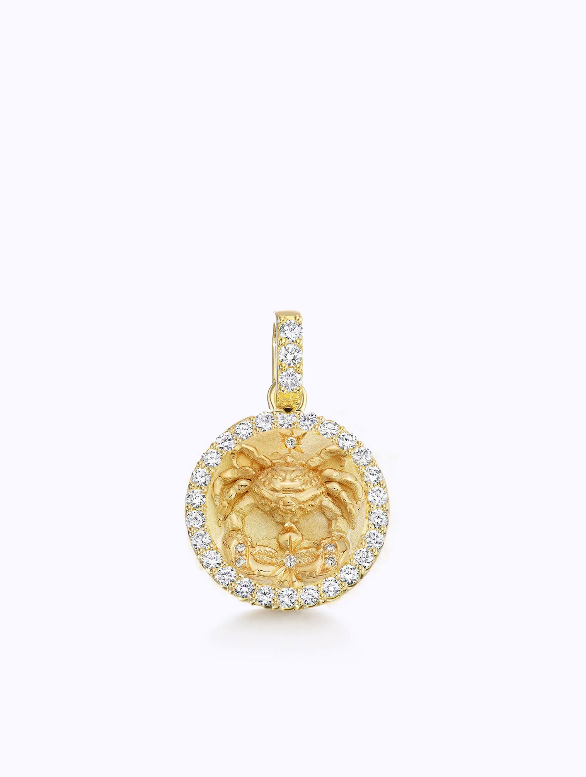 ALL DIAMOND ZODIAC MEDALLION