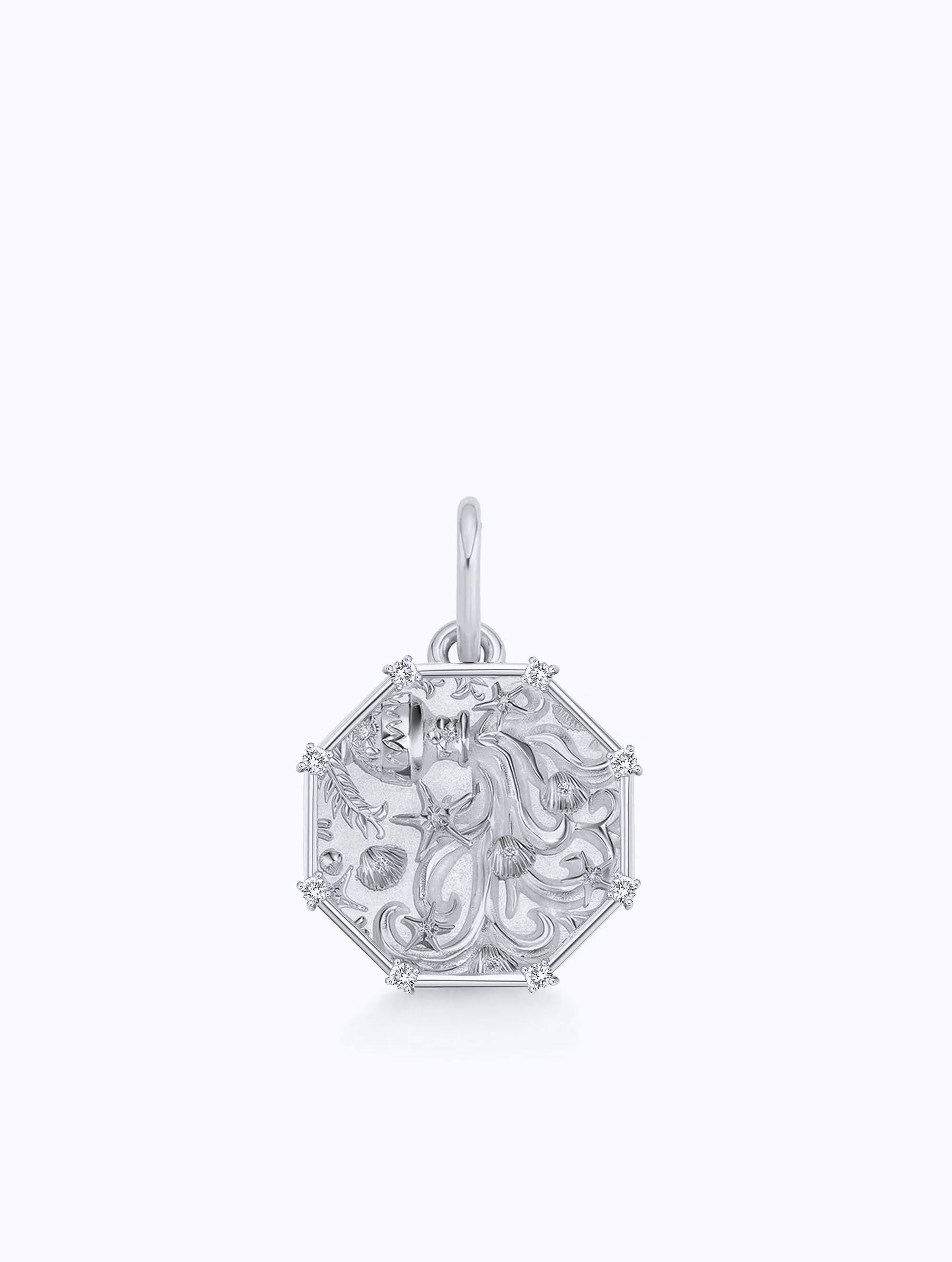 8 DIAMOND TALISMAN ZODIAC MEDALLION