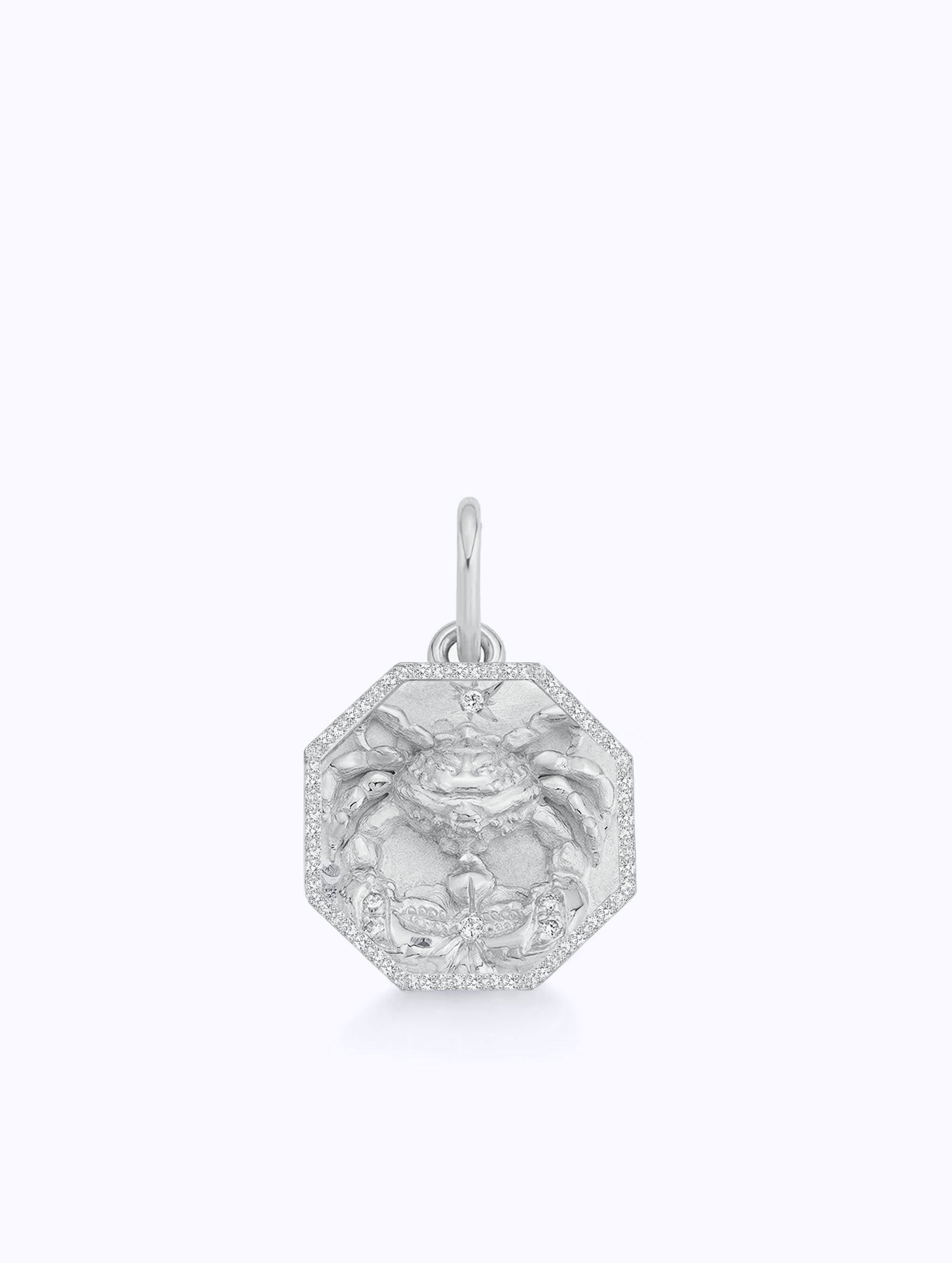 ALL DIAMOND TALISMAN ZODIAC MEDALLION