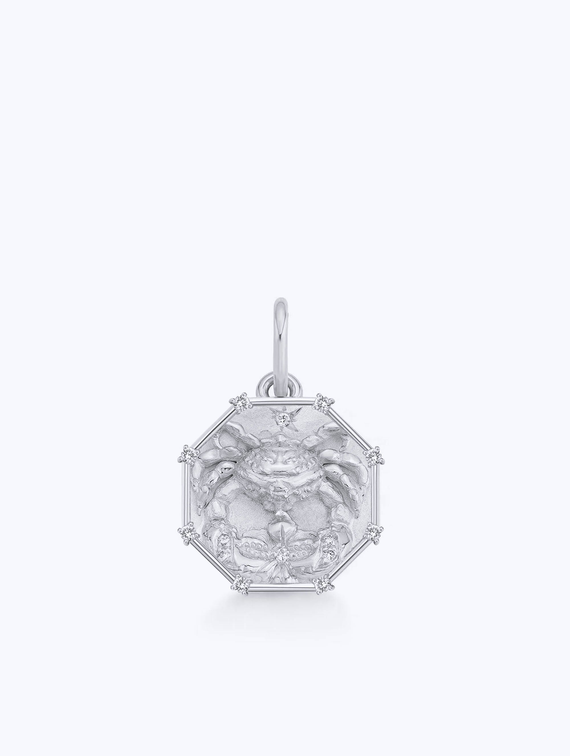 8 DIAMOND TALISMAN ZODIAC MEDALLION