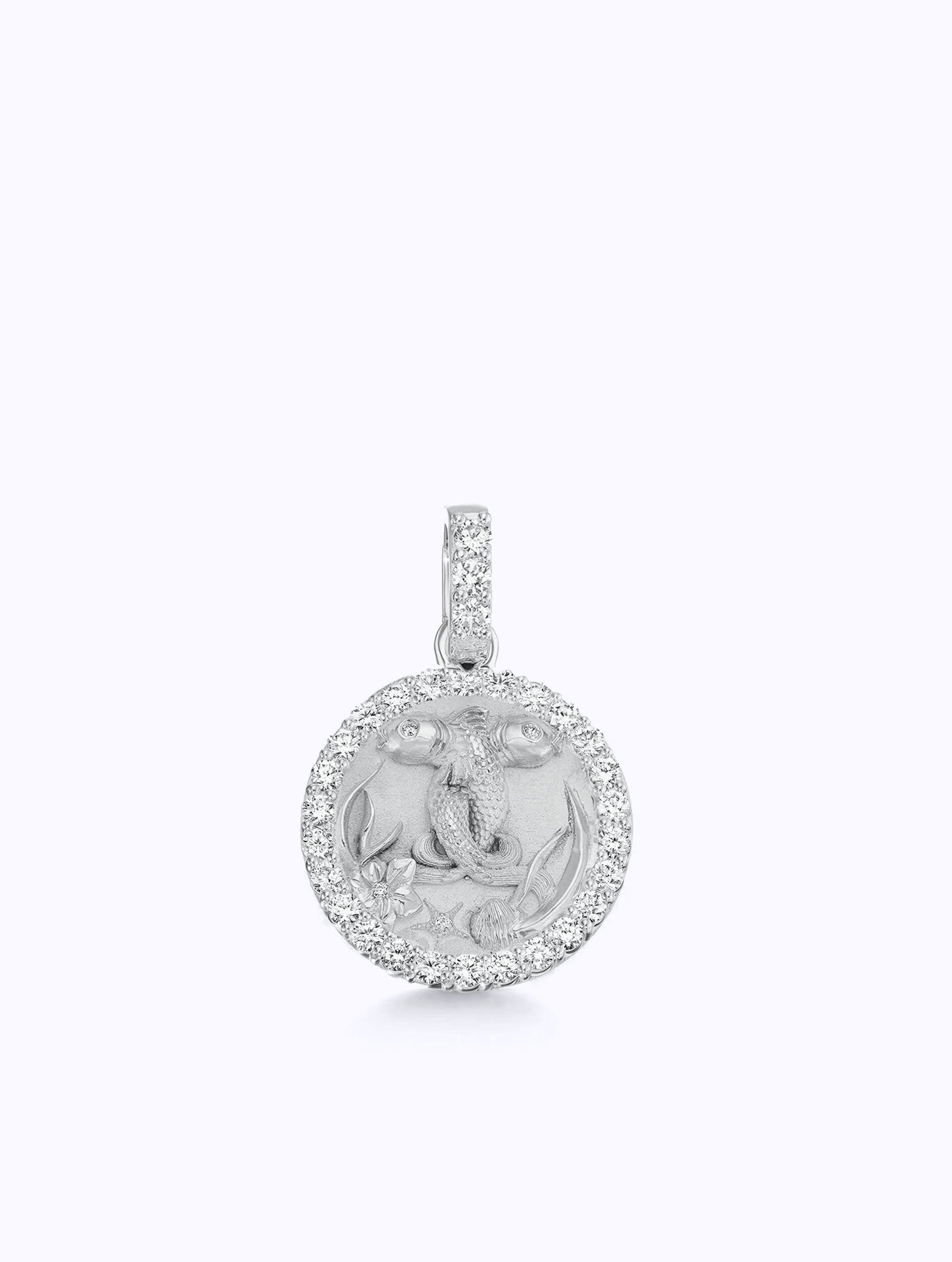 ALL DIAMOND ZODIAC MEDALLION