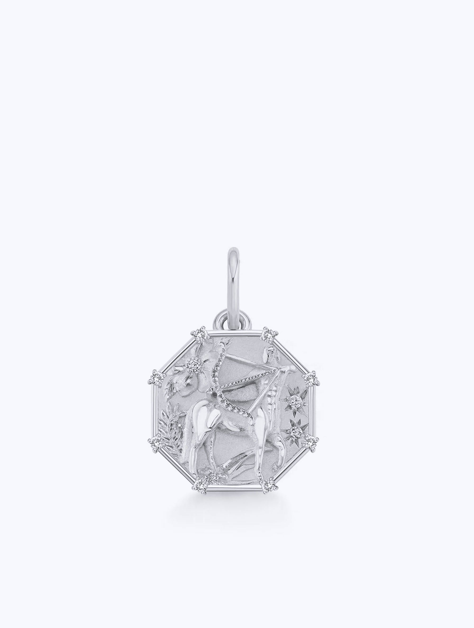 8 DIAMOND TALISMAN ZODIAC MEDALLION