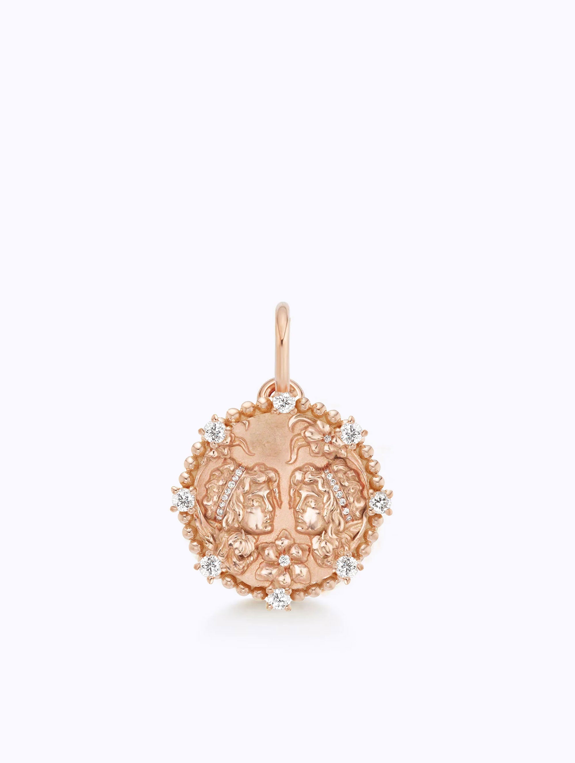 8 DIAMOND ZODIAC MEDALLION