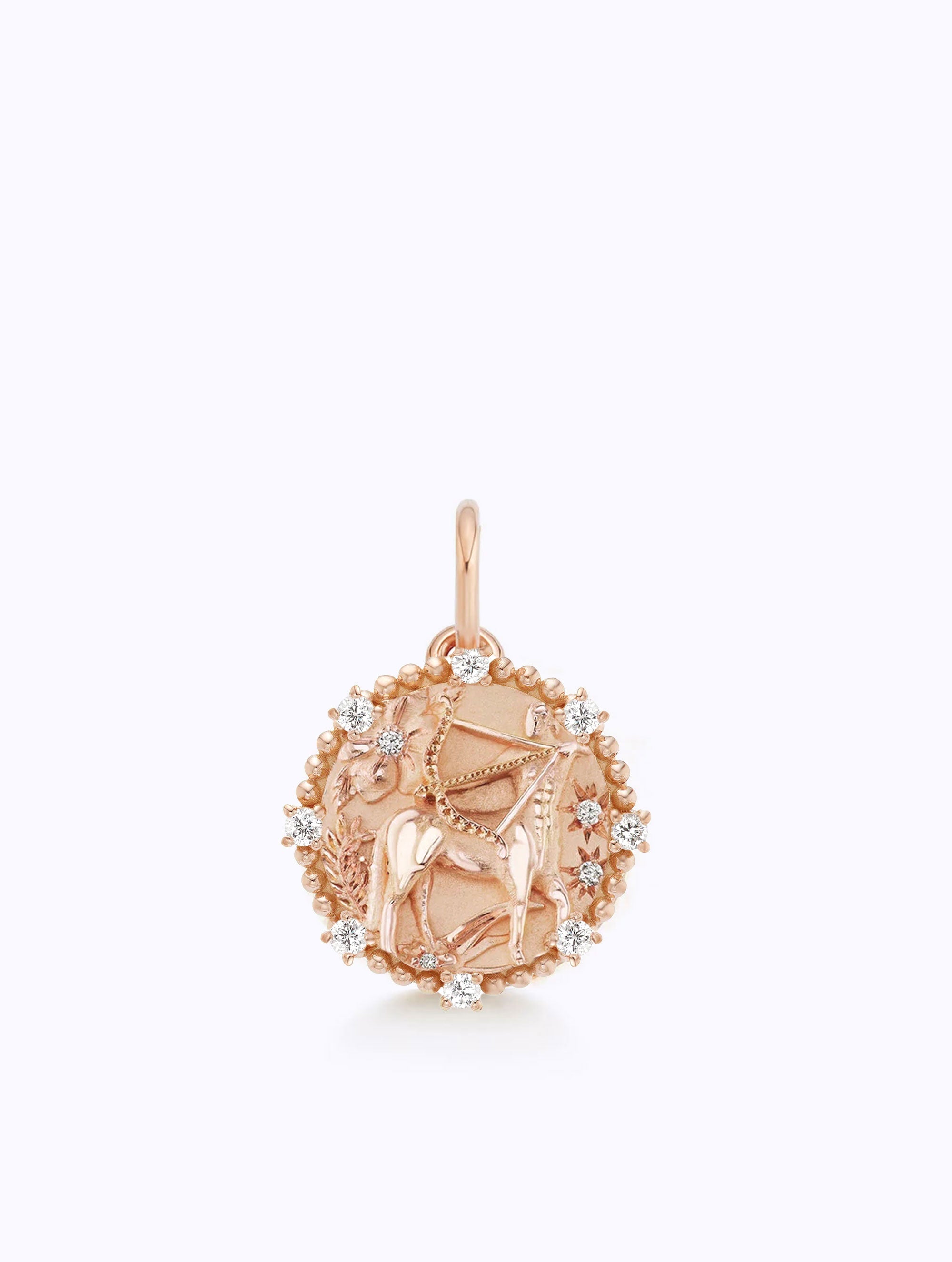 8 DIAMOND ZODIAC MEDALLION