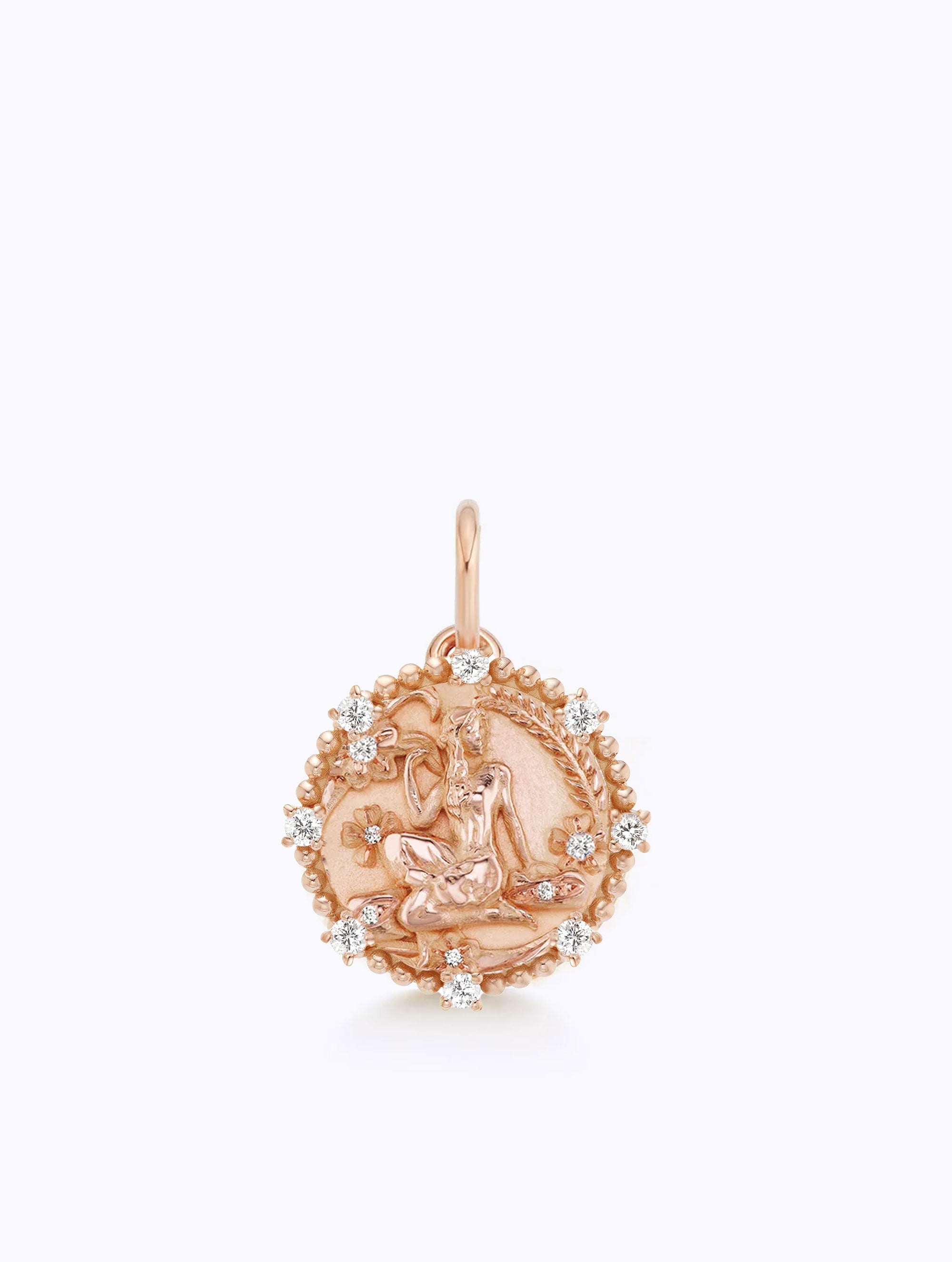 8 DIAMOND ZODIAC MEDALLION
