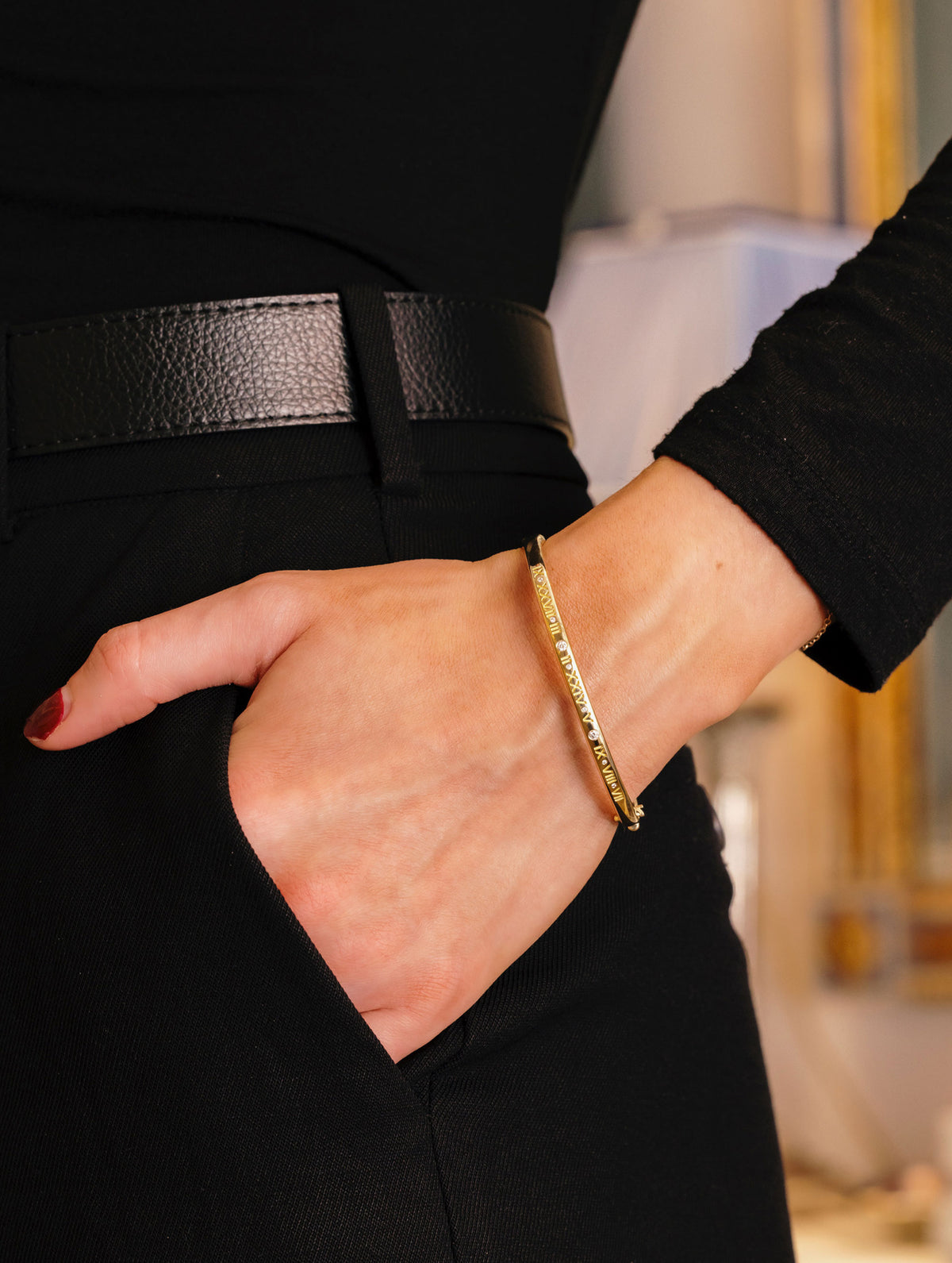 Slim Memoir Story Bangle