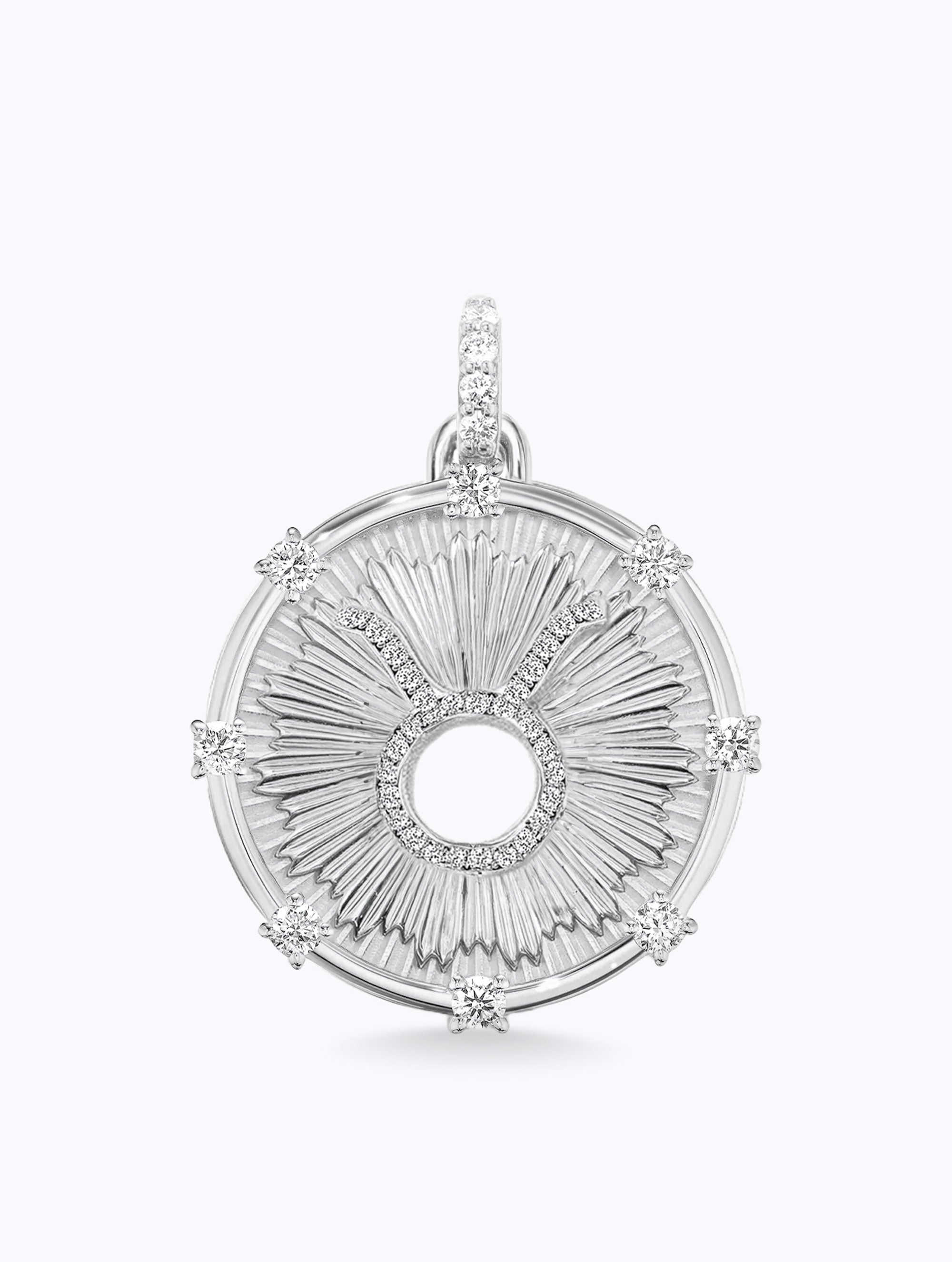 Aurora Diamond Zodiac Medallion