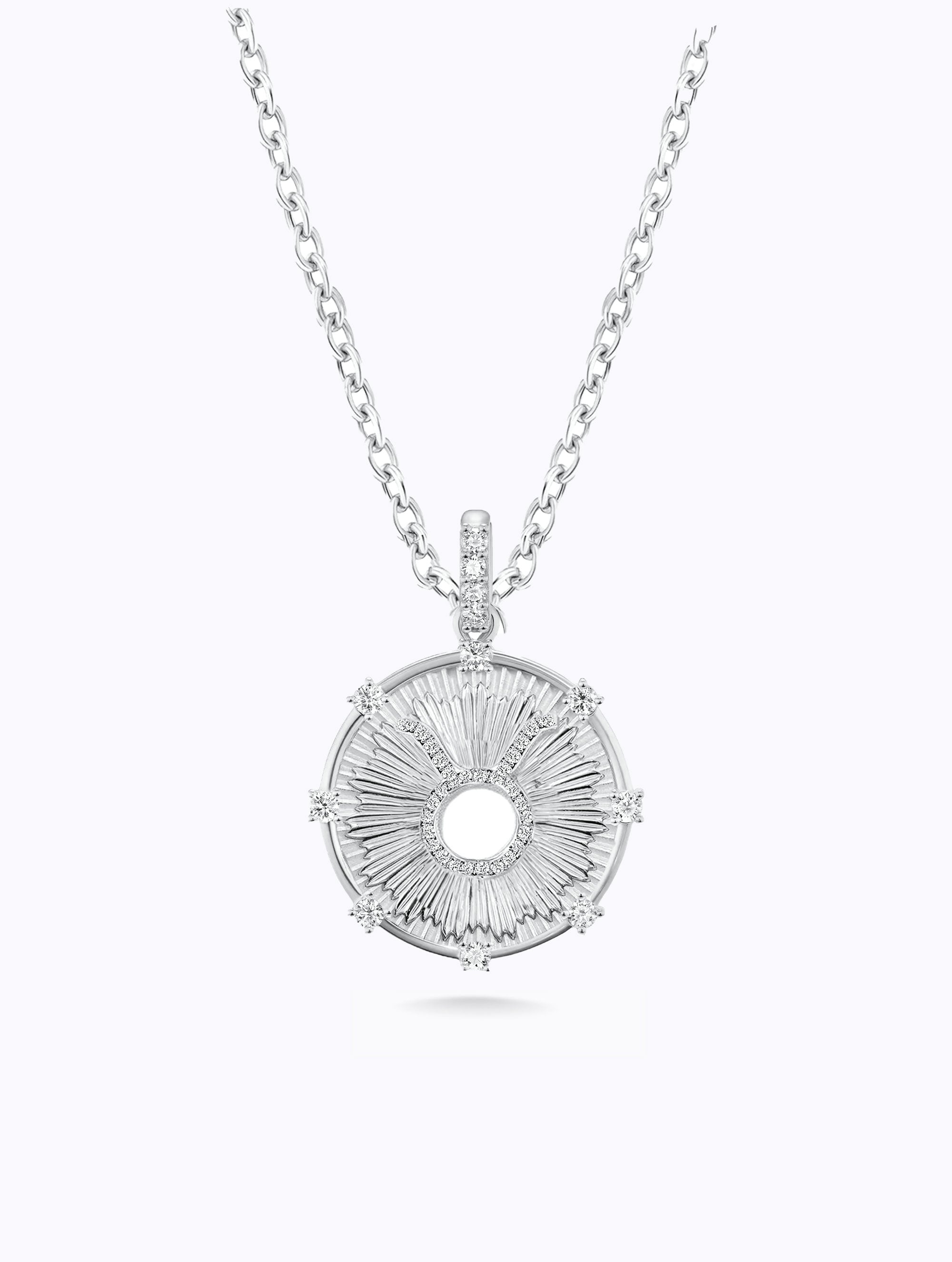 Aurora Diamond Zodiac Medallion