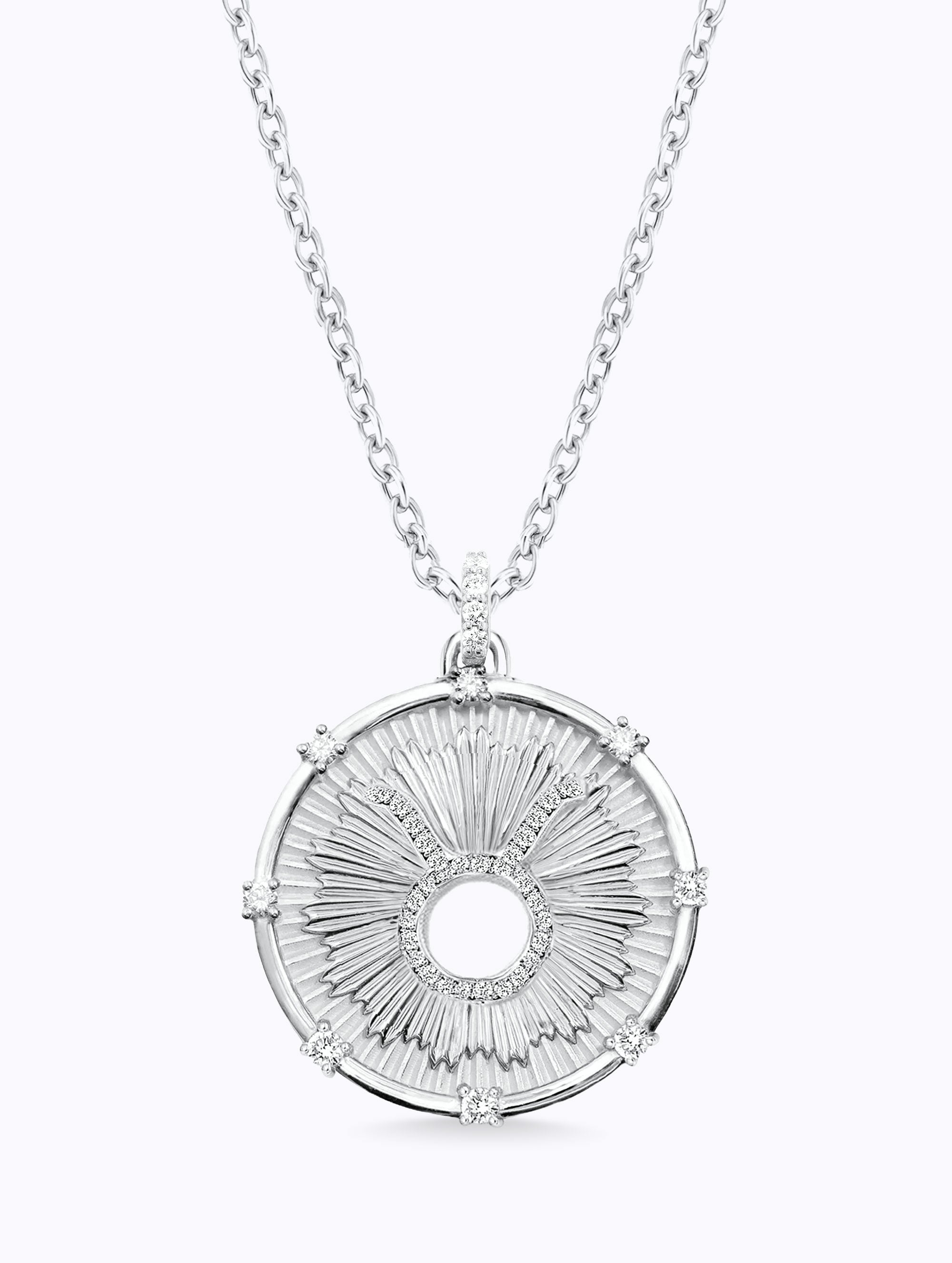 Aurora Diamond Zodiac Medallion