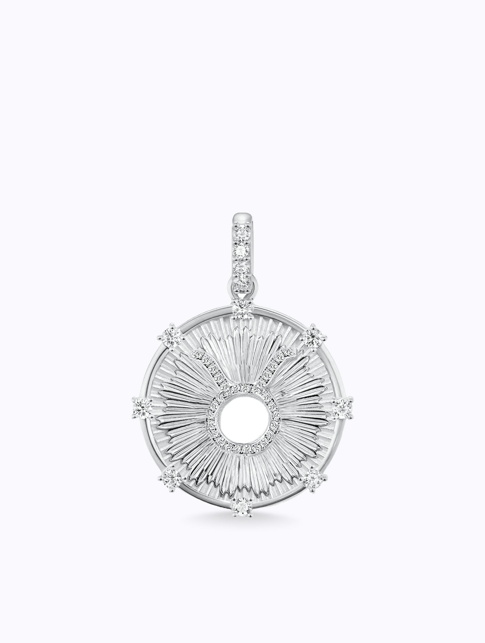 Aurora Diamond Zodiac Medallion