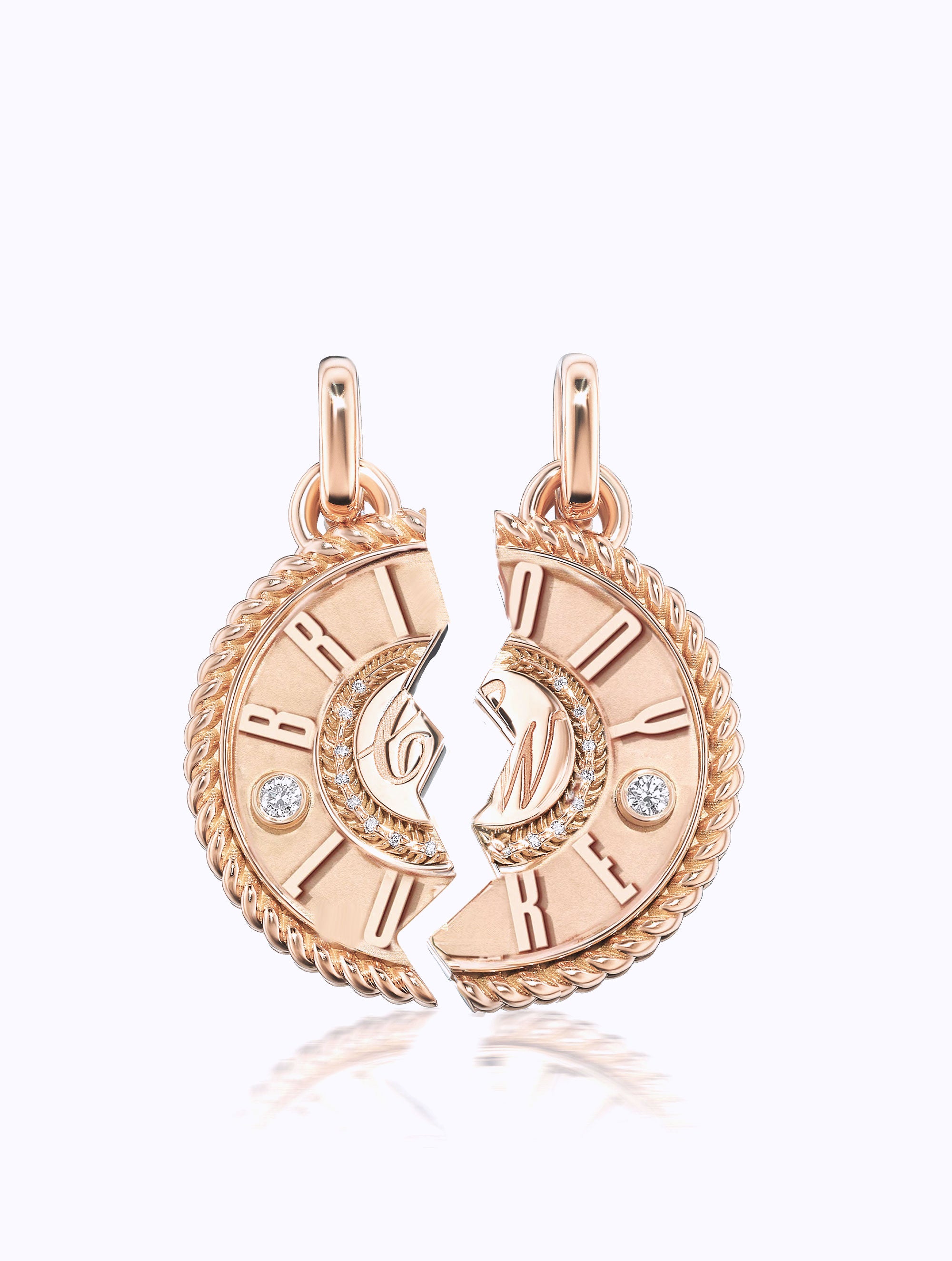 DOUBLE NAME DUET MEDALLION SET