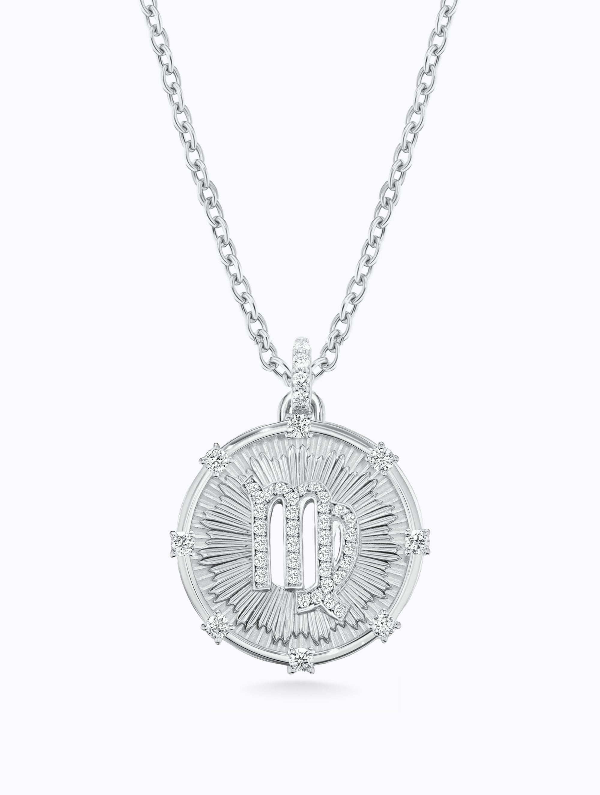 Aurora Diamond Zodiac Medallion