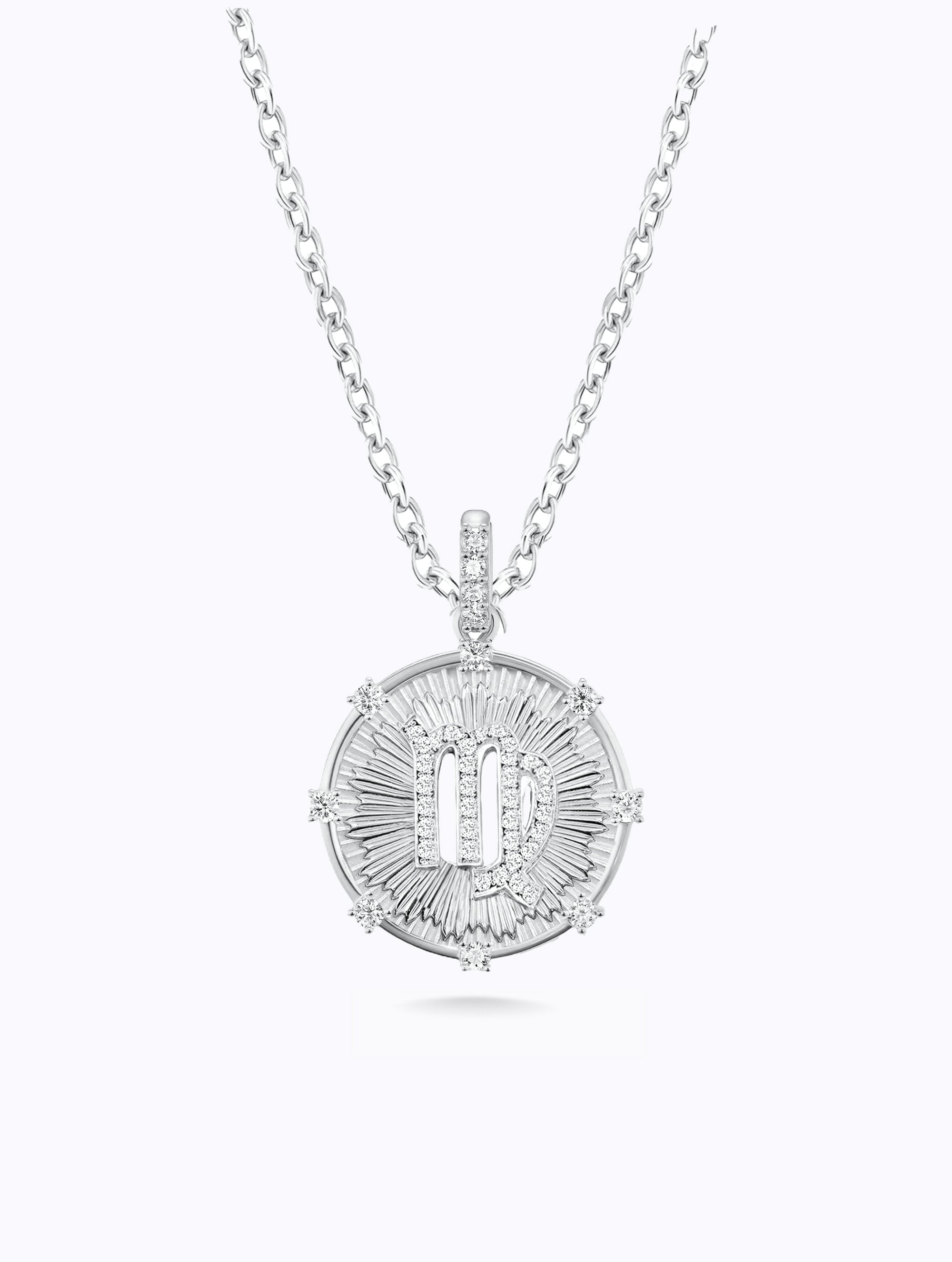 Aurora Diamond Zodiac Medallion