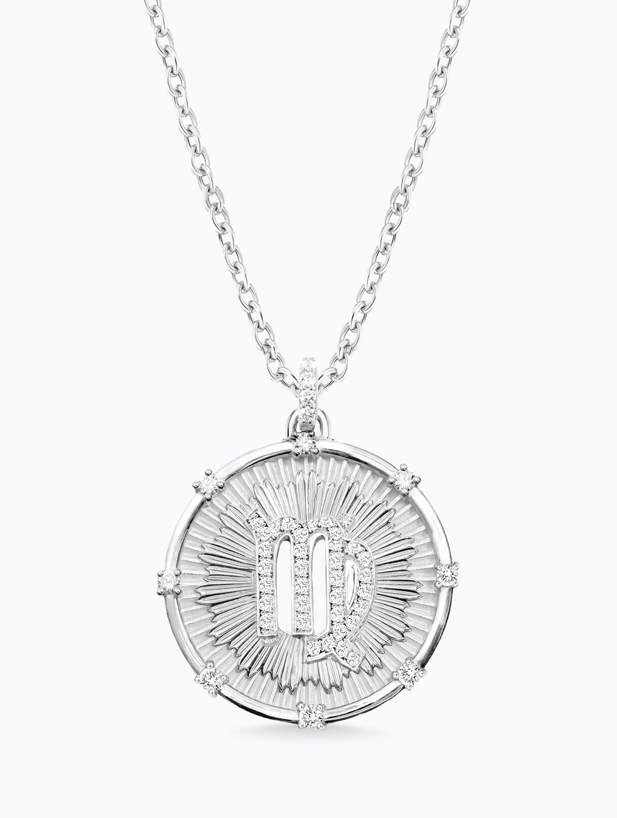 Aurora Diamond Zodiac Medallion
