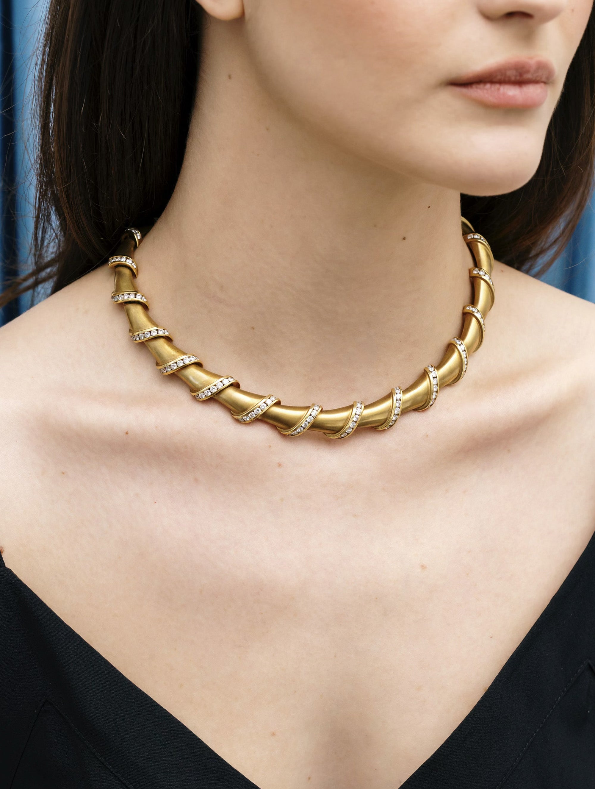 Vintage Diamond Necklace & Bracelet Suite