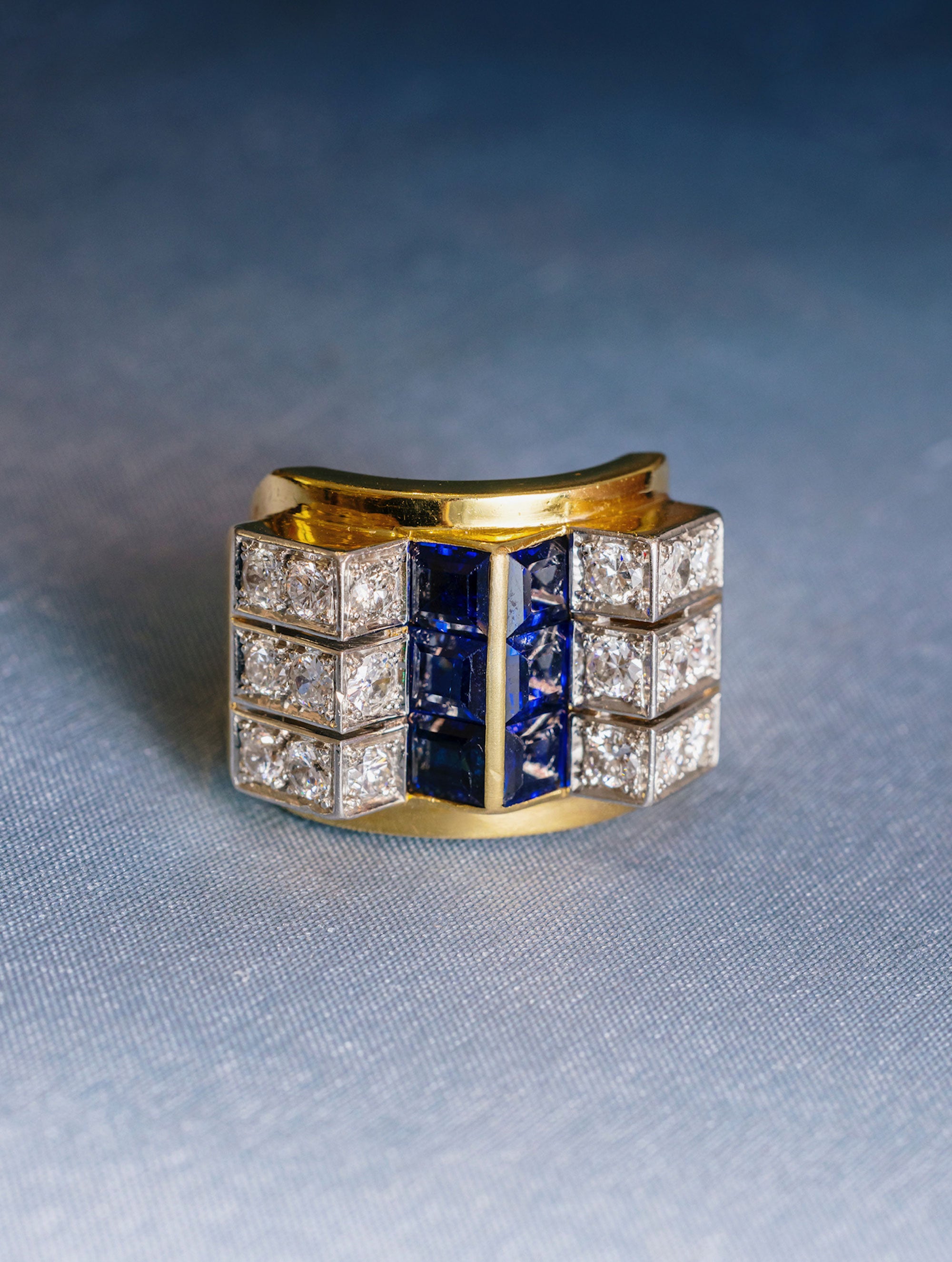 Vintage Van Cleef & Arpels Sapphire & Diamond Ring