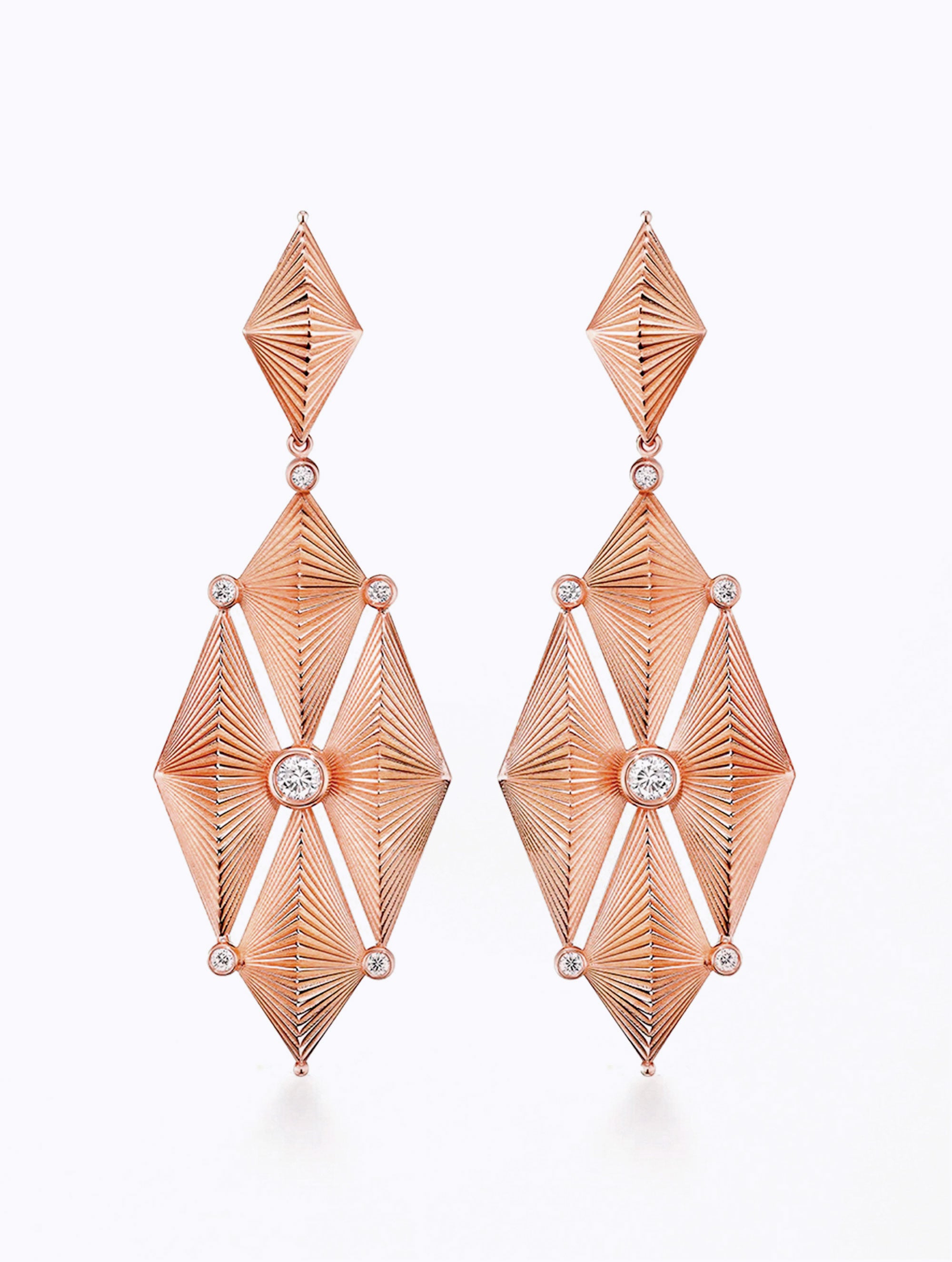 AURORA DIAMOND CASCADE EARRINGS