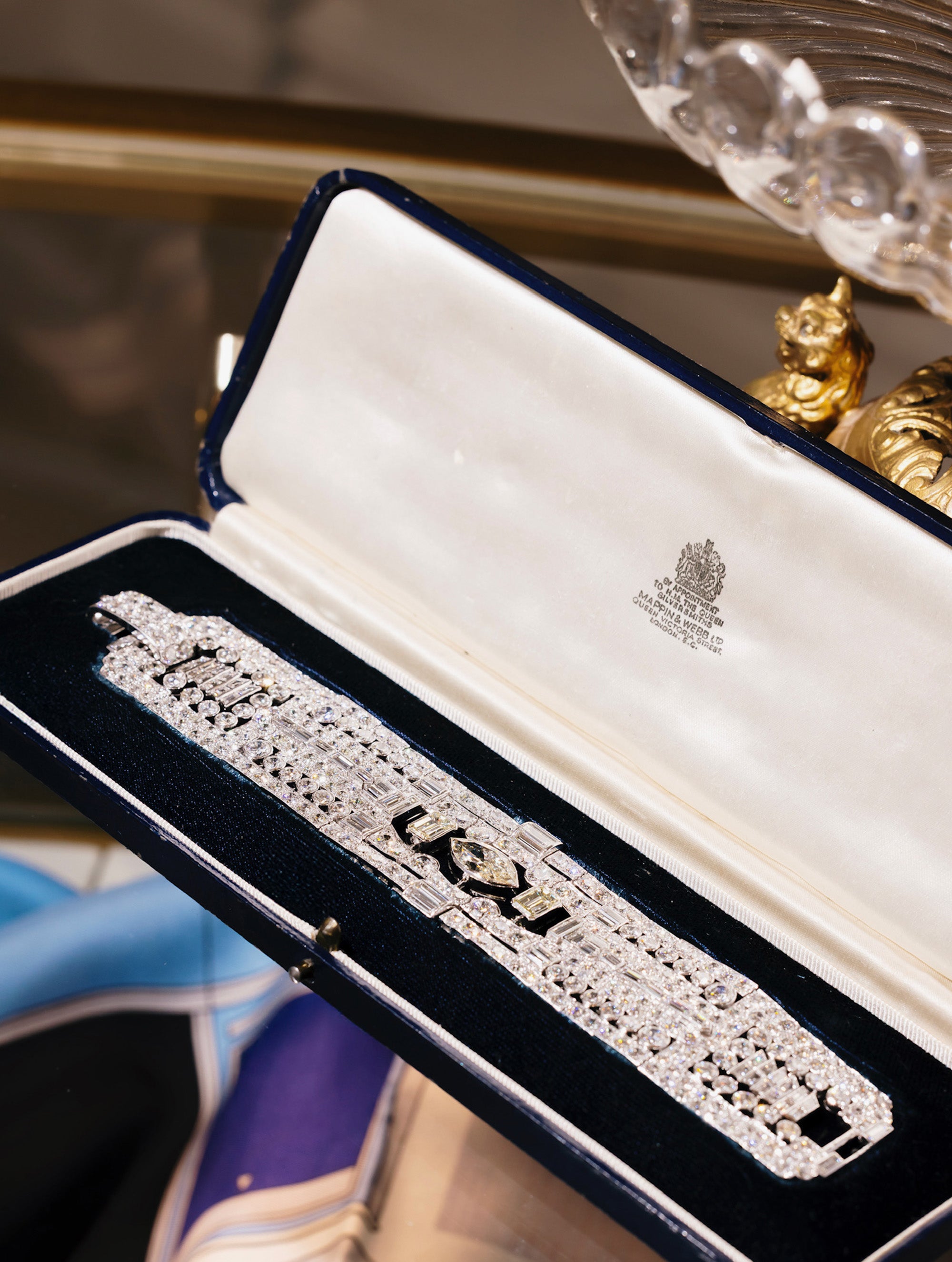 Art Deco Platinum & Diamond Cuff