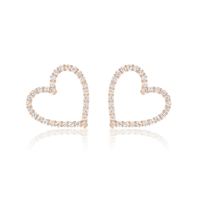 Diamond Confetti Sweetheart Earrings