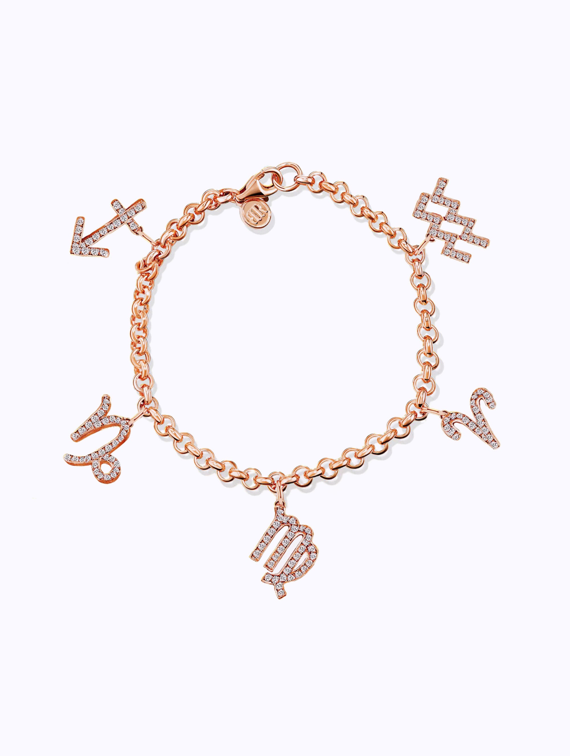 AURORA DIAMOND ZODIAC CHARM BRACELET