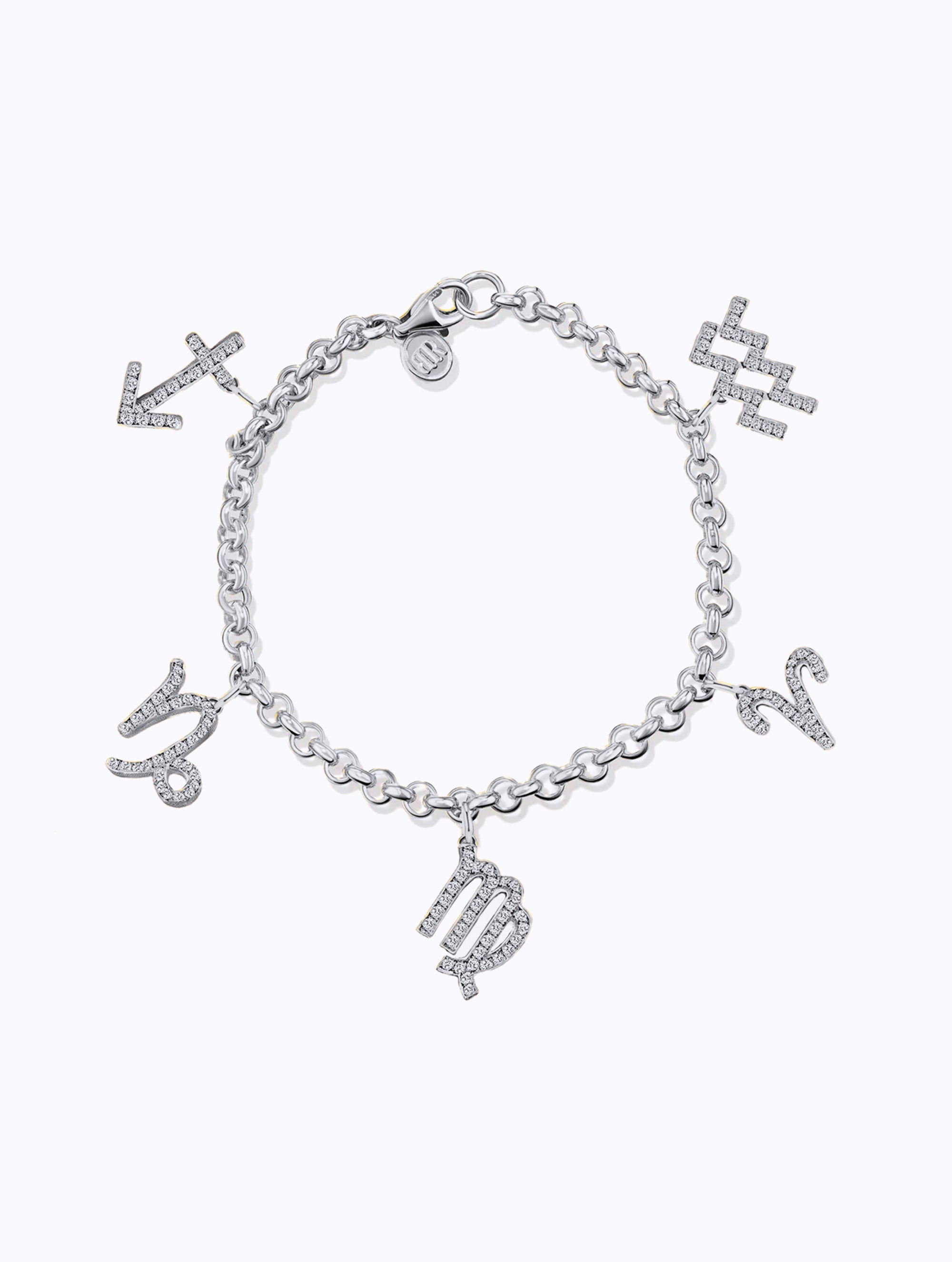 AURORA DIAMOND ZODIAC CHARM BRACELET