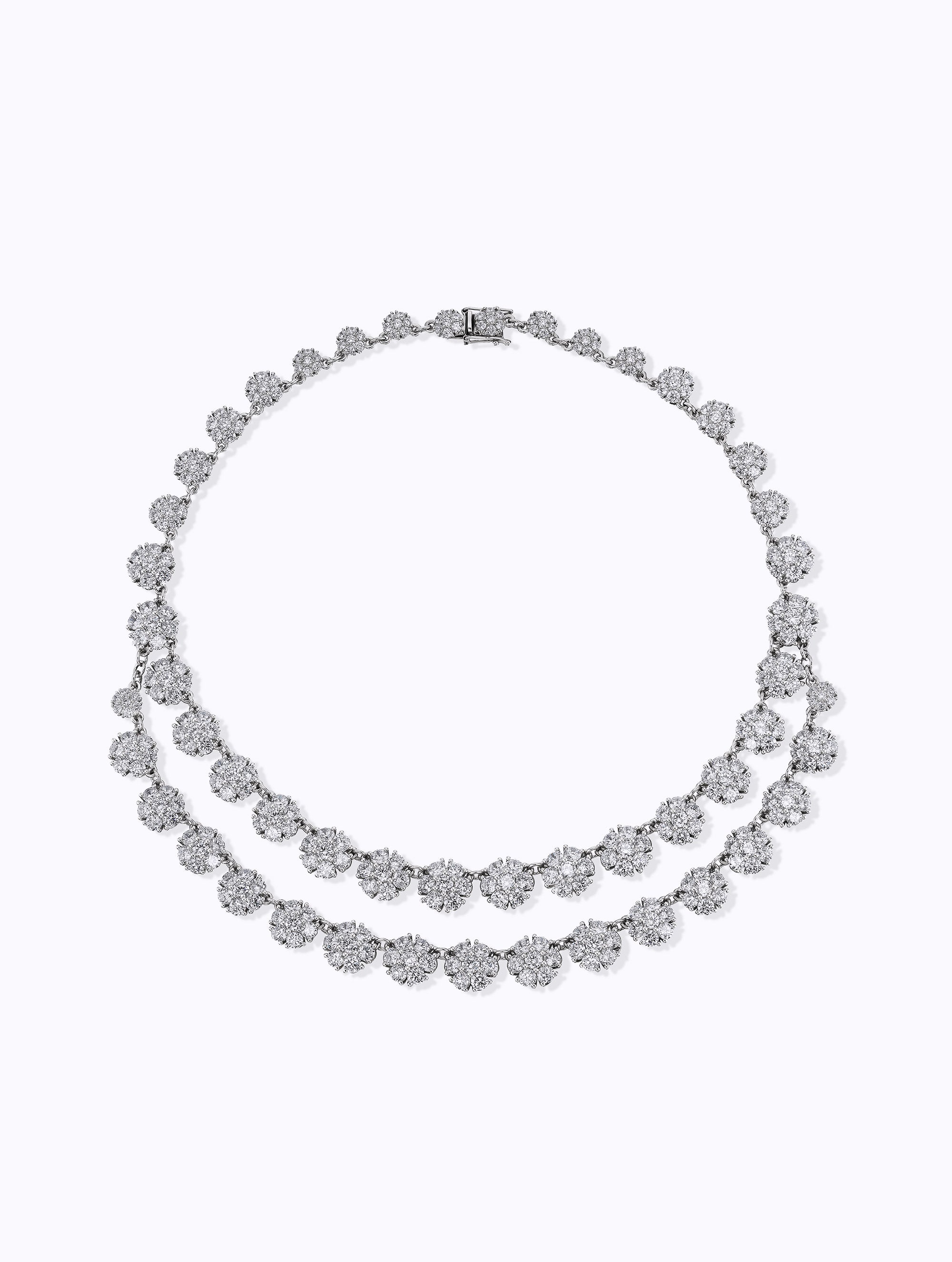 POSEY GRADUATED DIAMOND BOUQUET NECKLACE