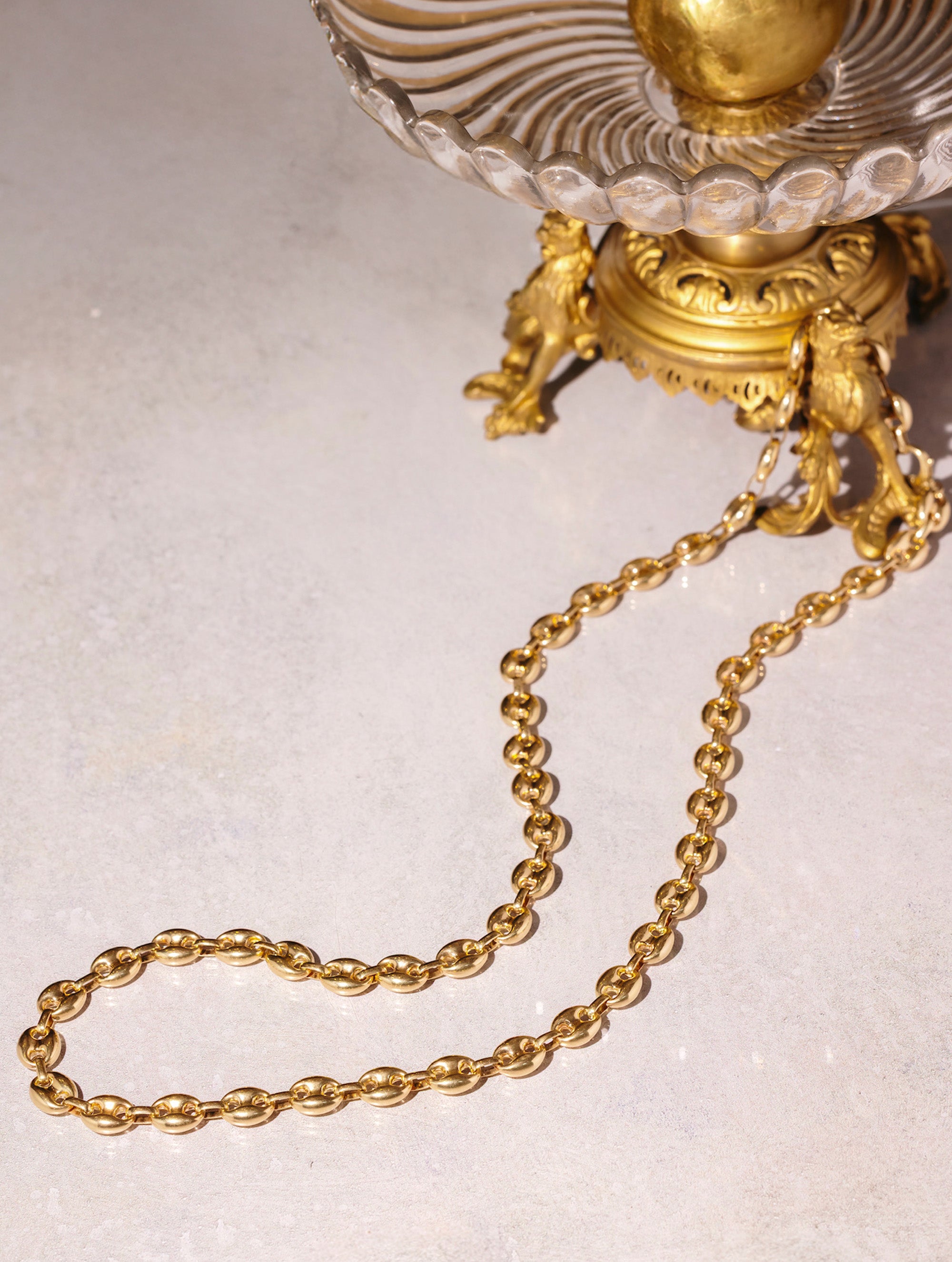Extra-Long Vintage Mariner Link Necklace