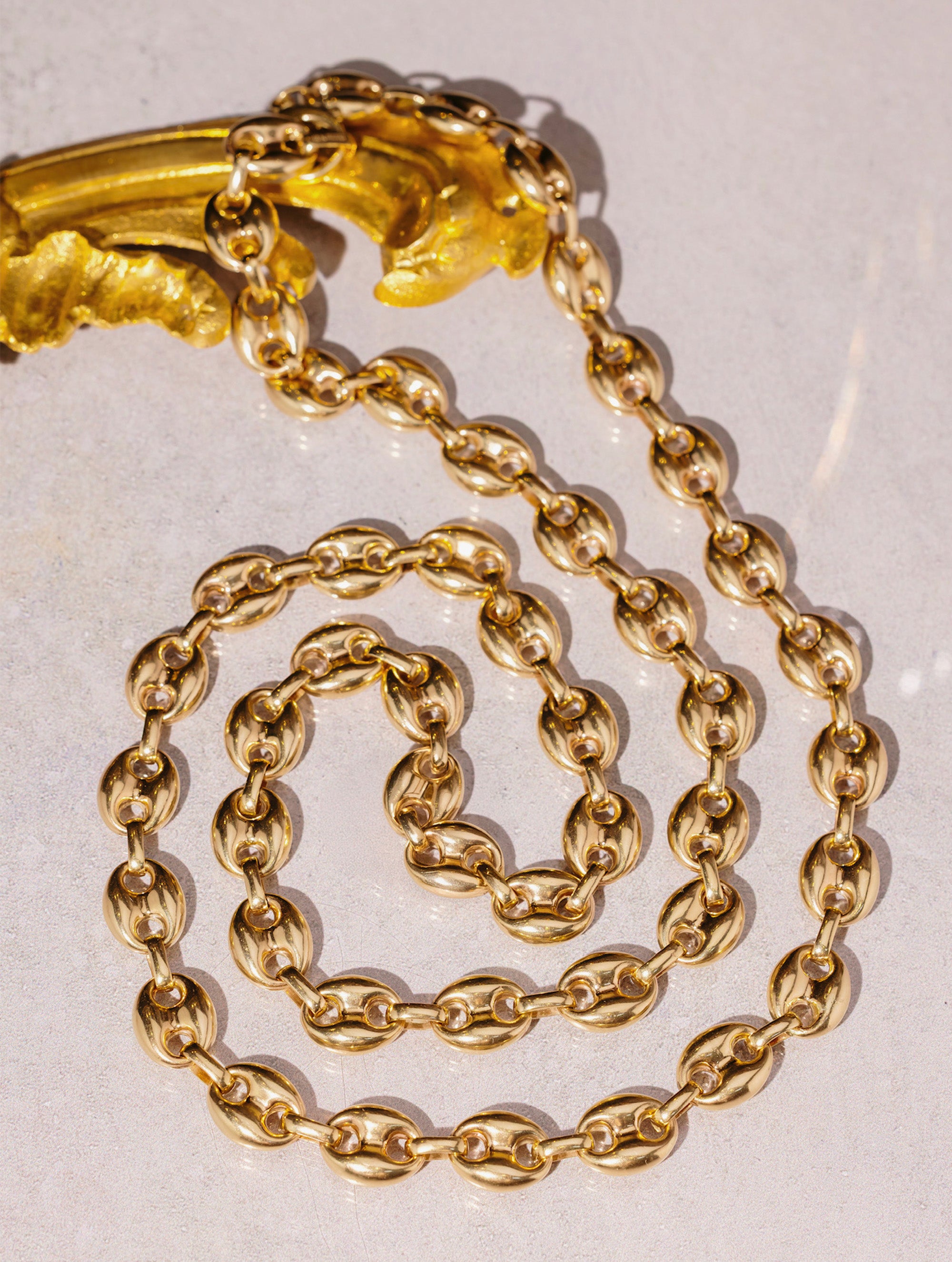 Extra-Long Vintage Mariner Link Necklace