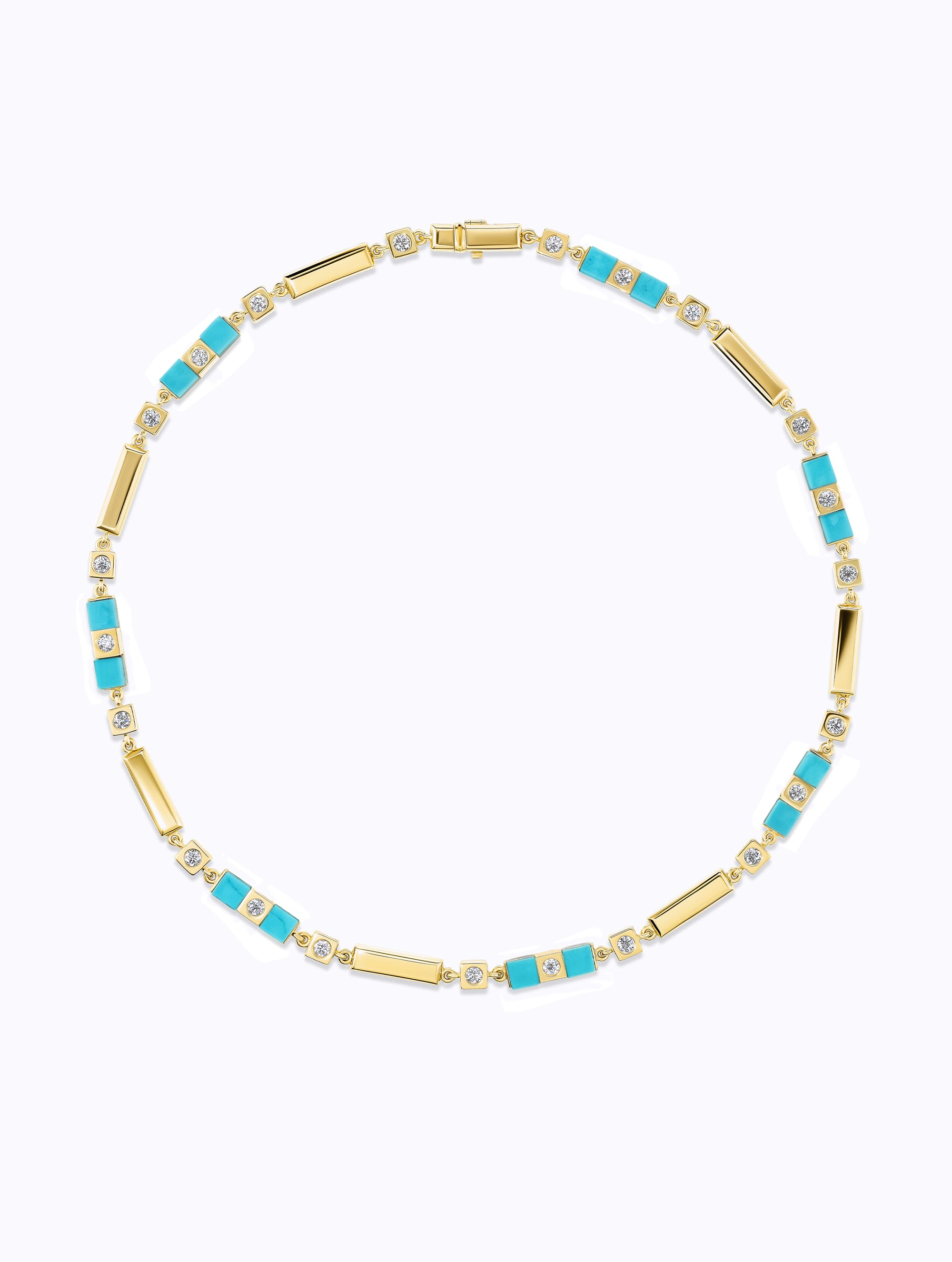 Carousel Turquoise & Diamond Necklace