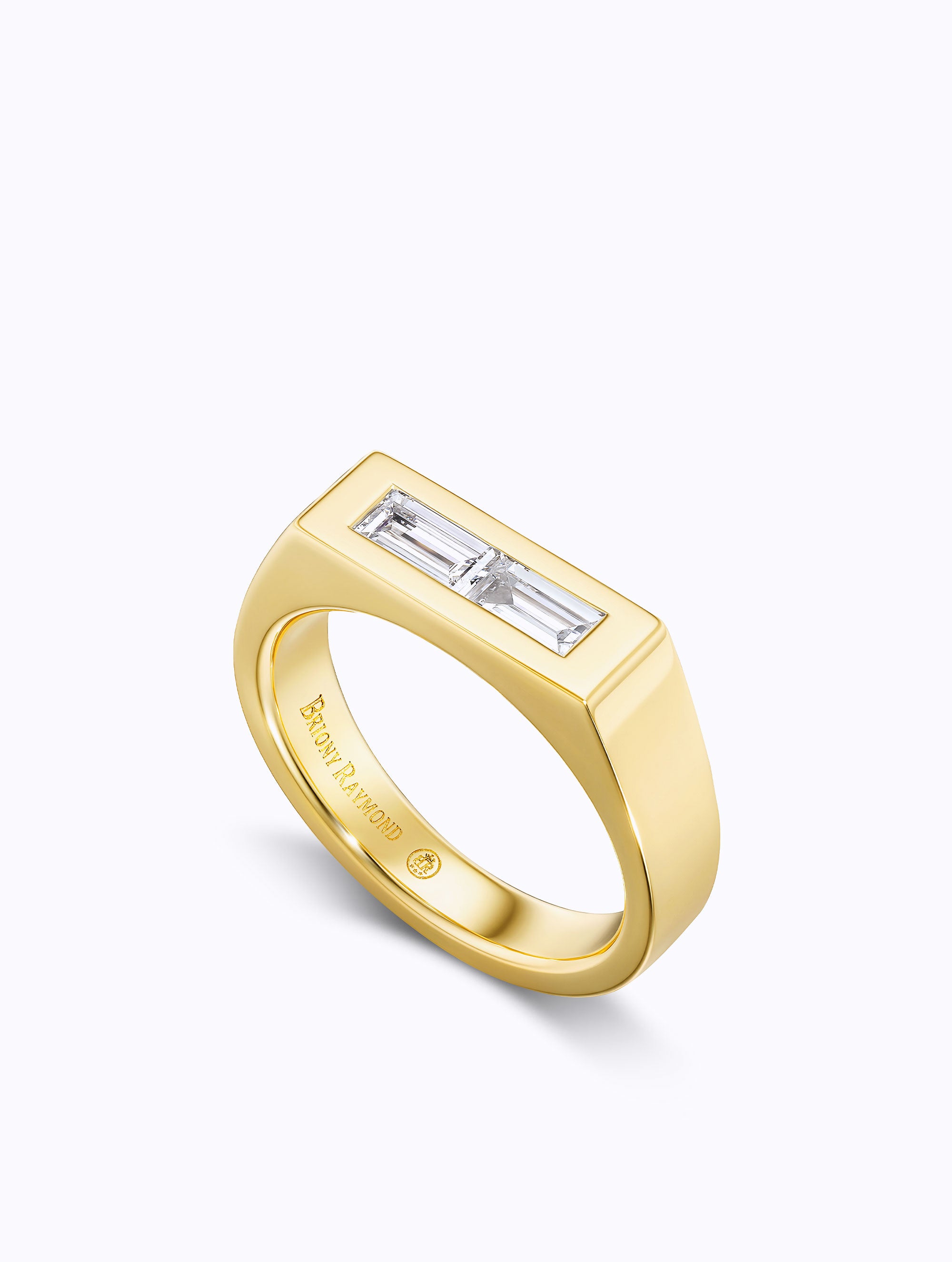 Carousel Baguette Diamond Demi Ring