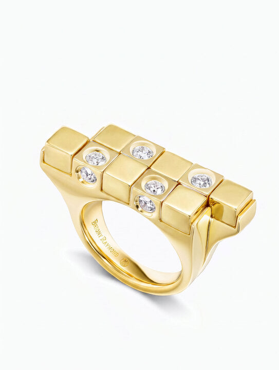 Carousel Gold & Diamond Cocktail Ring