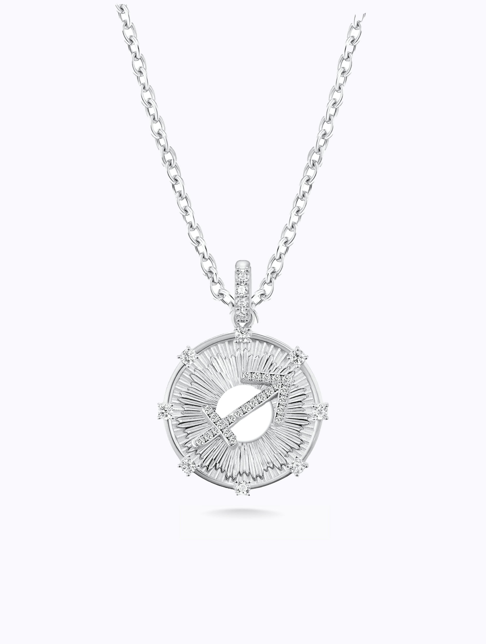 Aurora Diamond Zodiac Medallion