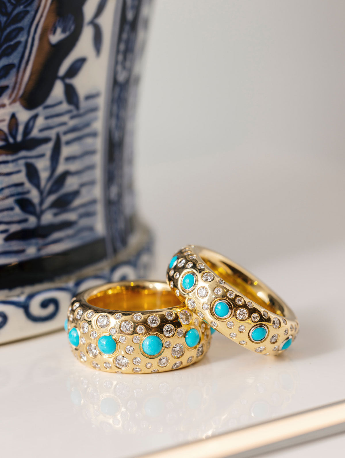 SLOAN SCATTER GEMSTONE & DIAMOND RING