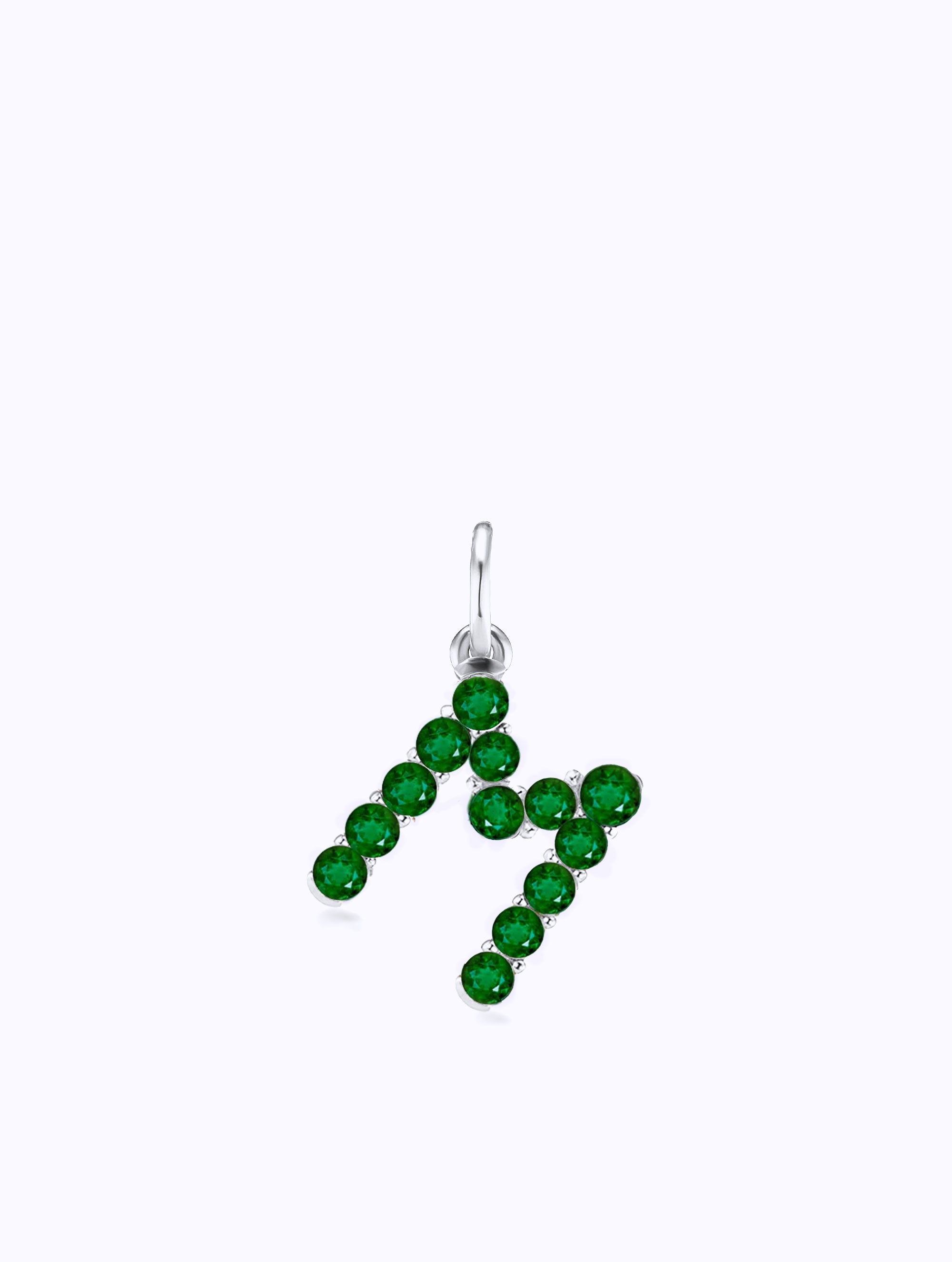 CONFETTI GEMSTONE LETTER PENDANT