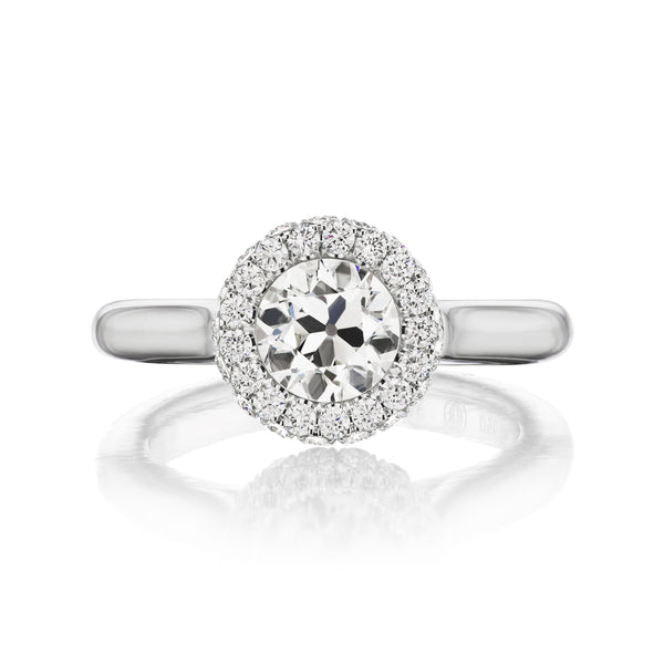 Diamond Halo Sloan Ring