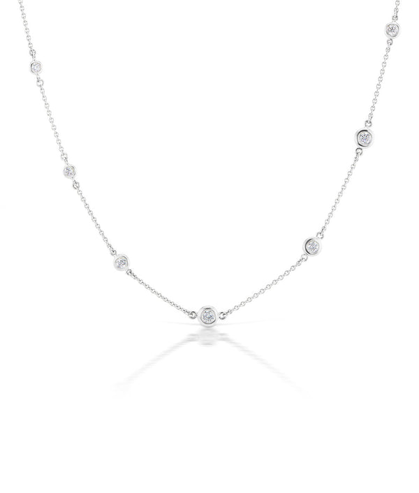 Aura Diamond Droplet Necklace