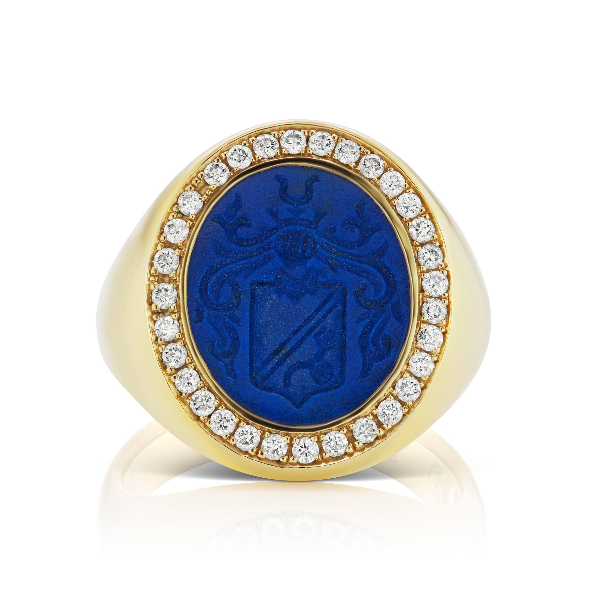 Memoir Lapis Signet Ring – Briony Raymond New York