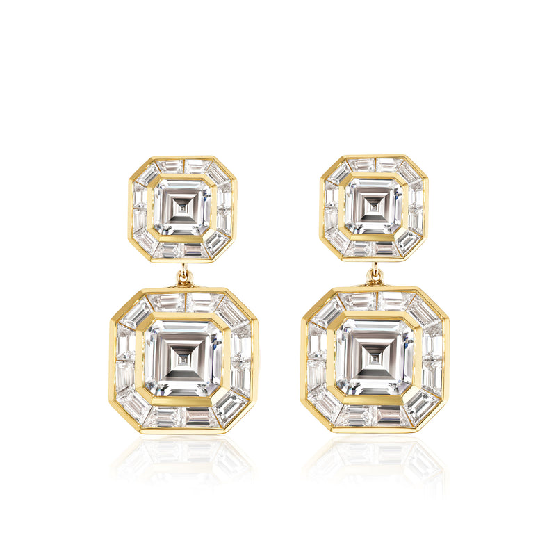 Regent Diamond Drop Earrings