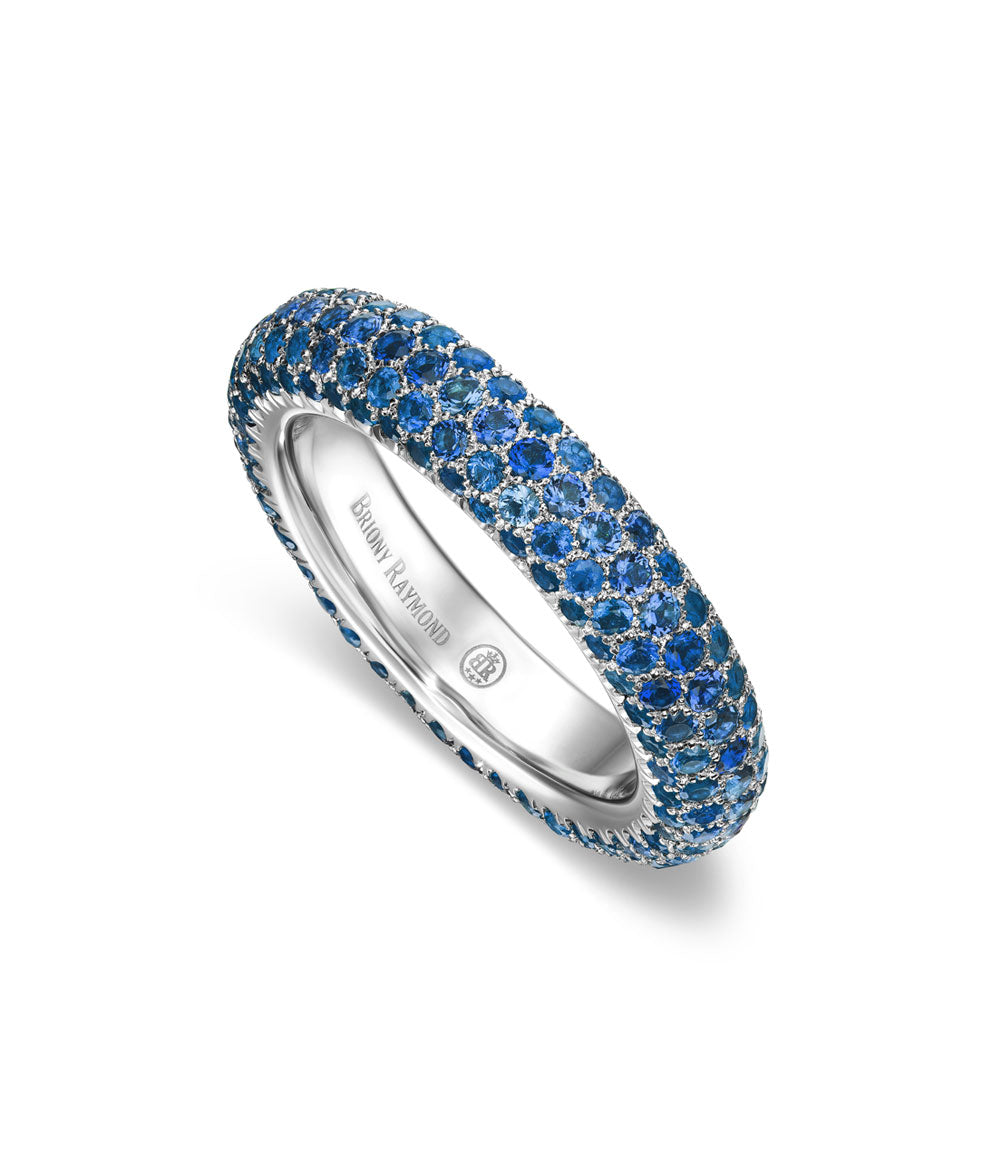 Sapphire on sale pave ring