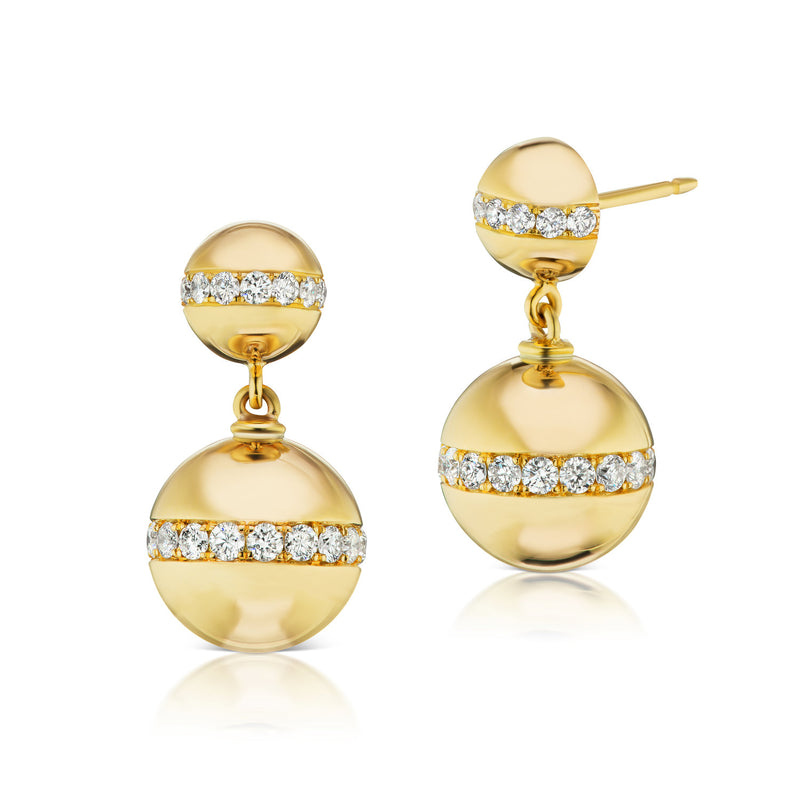 Aura Diamond Sphere Earrings
